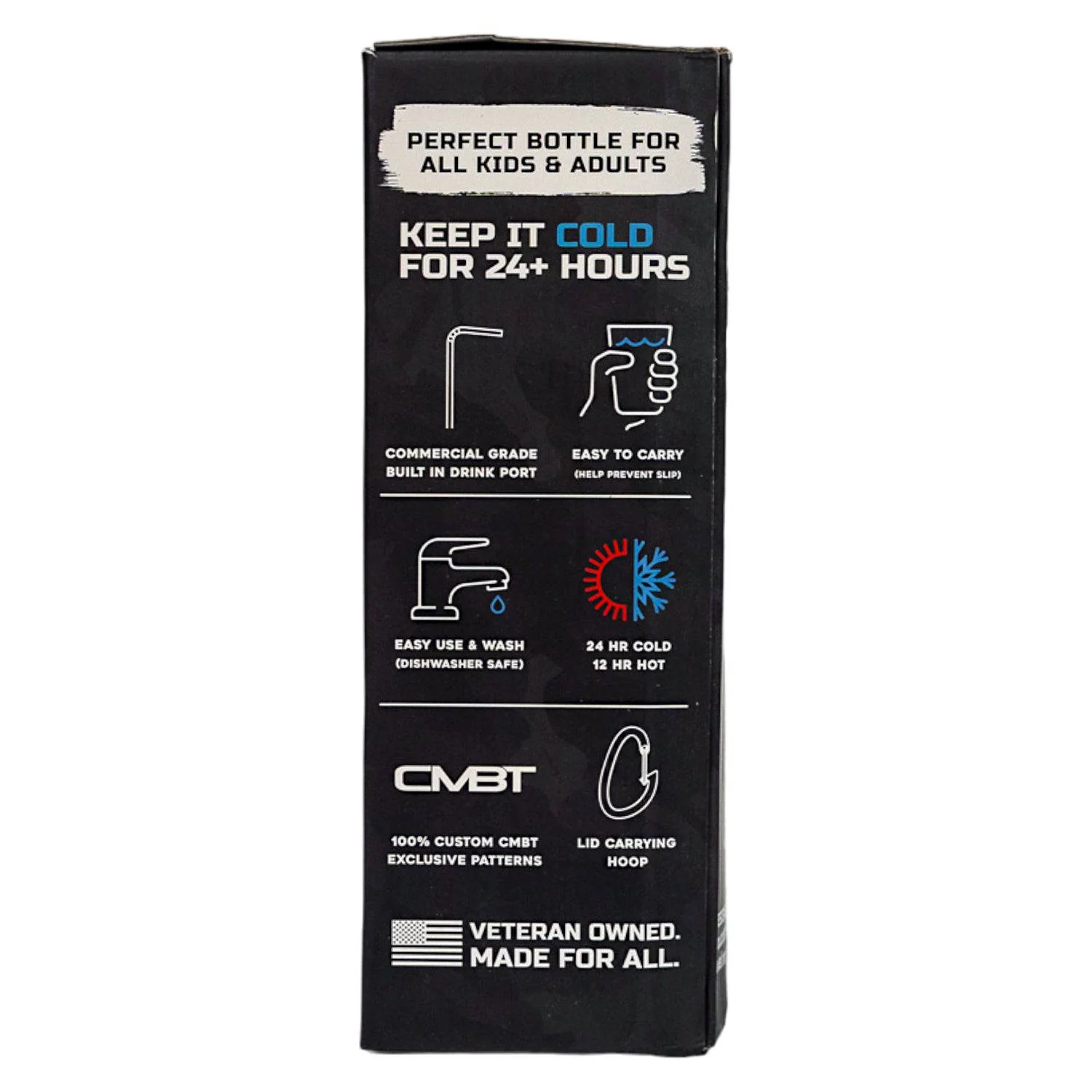 32oz Metal Hydration Bottle V2 | 24hr Insulated + Drink Port - Image 7