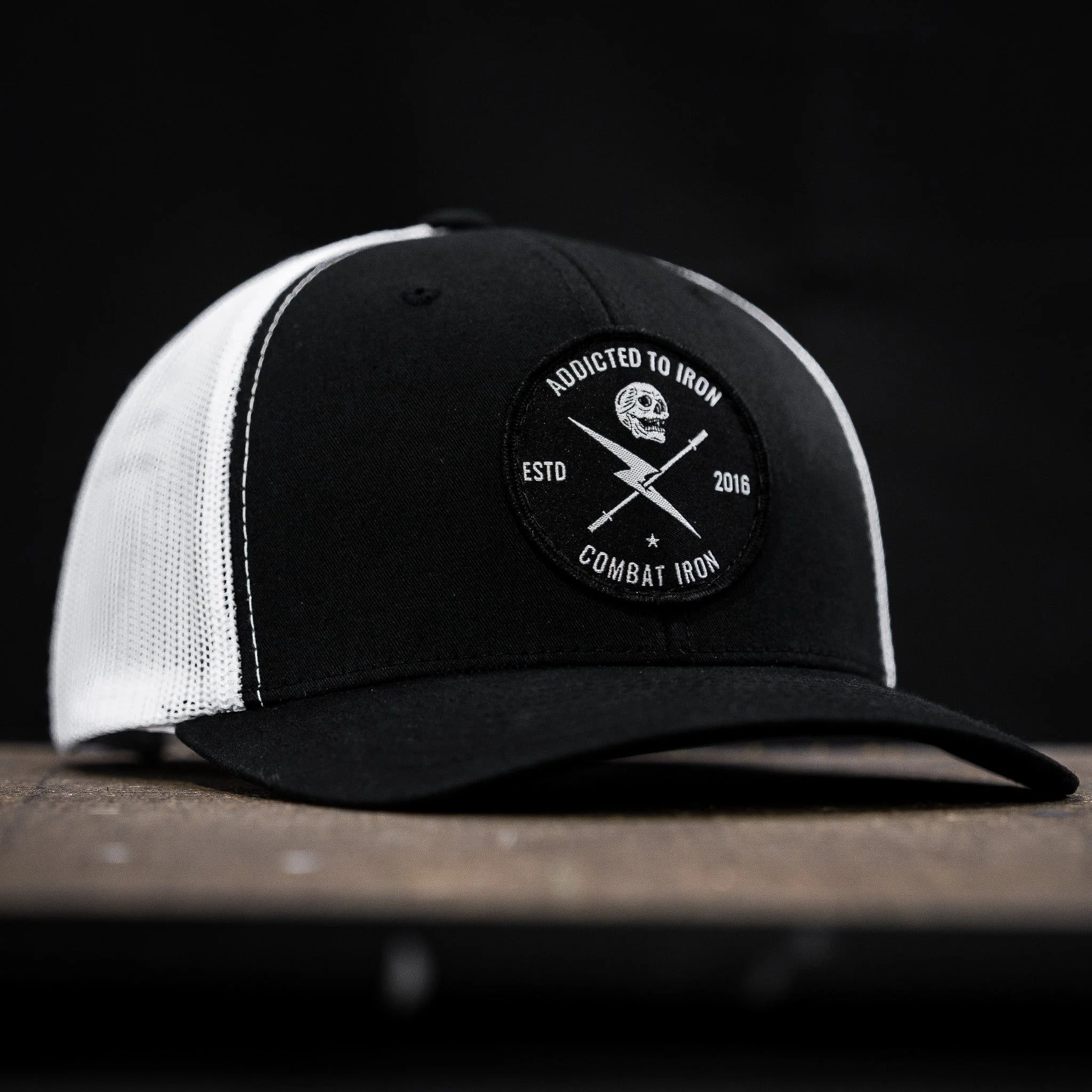 Addicted To Iron Patch Snapback Hat - Image 12