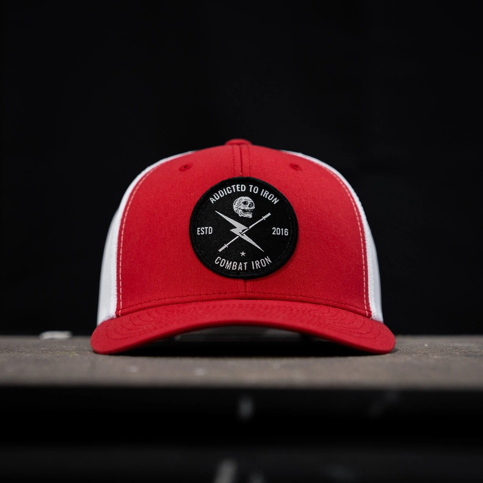 Addicted To Iron Patch Snapback Hat - Image 19