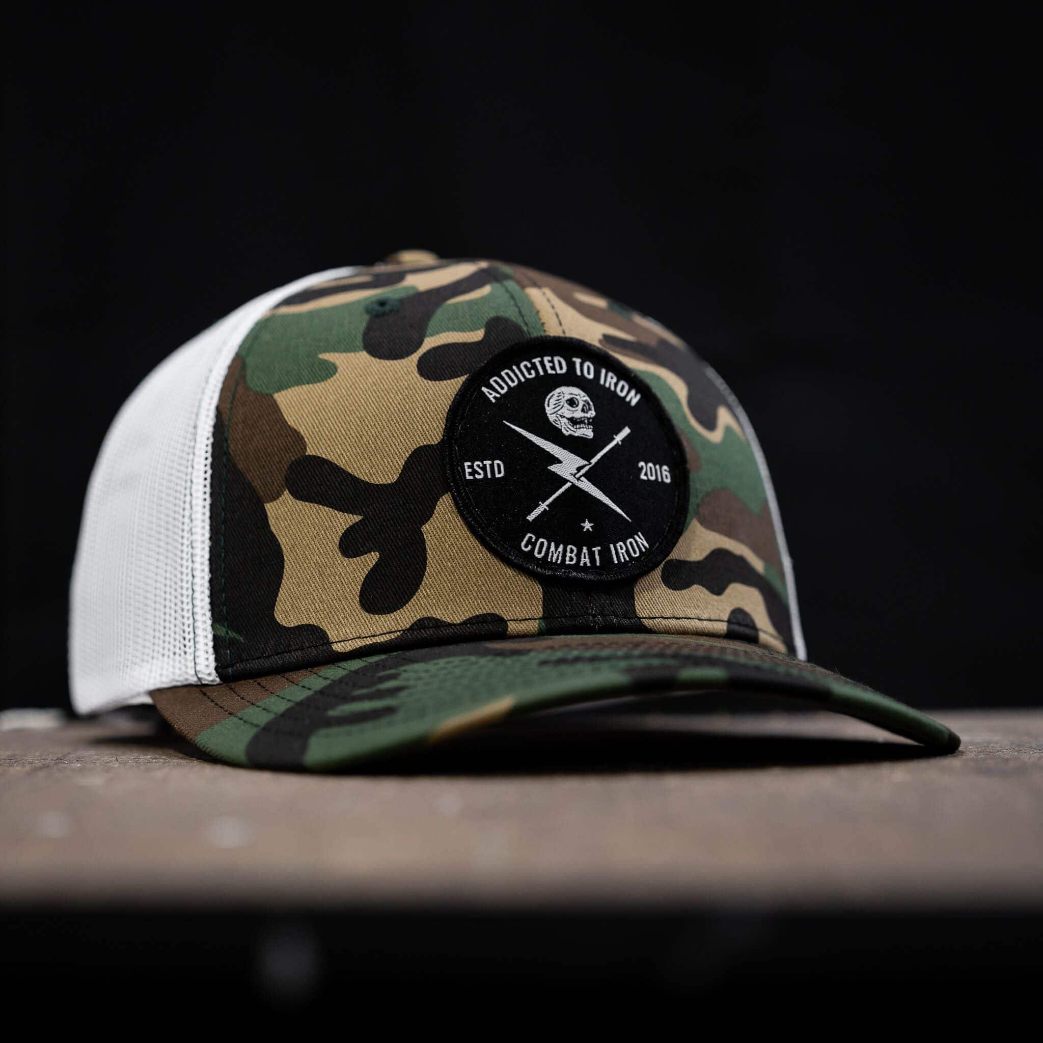 Addicted To Iron Patch Snapback Hat - Image 25