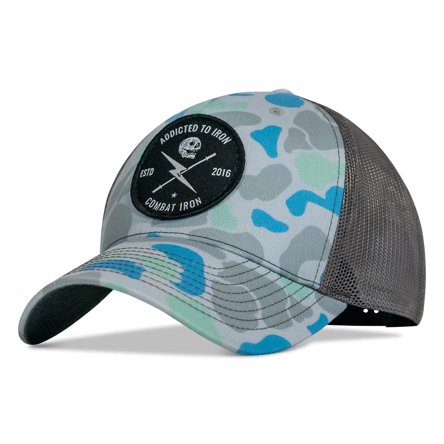 Addicted To Iron Patch Snapback Hat - Image 35