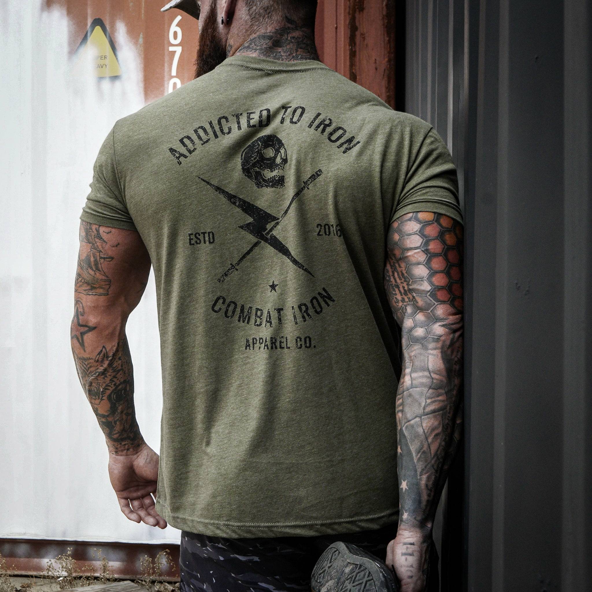 Addicted to Iron V3 Training Men's T-Shirt - Image 4