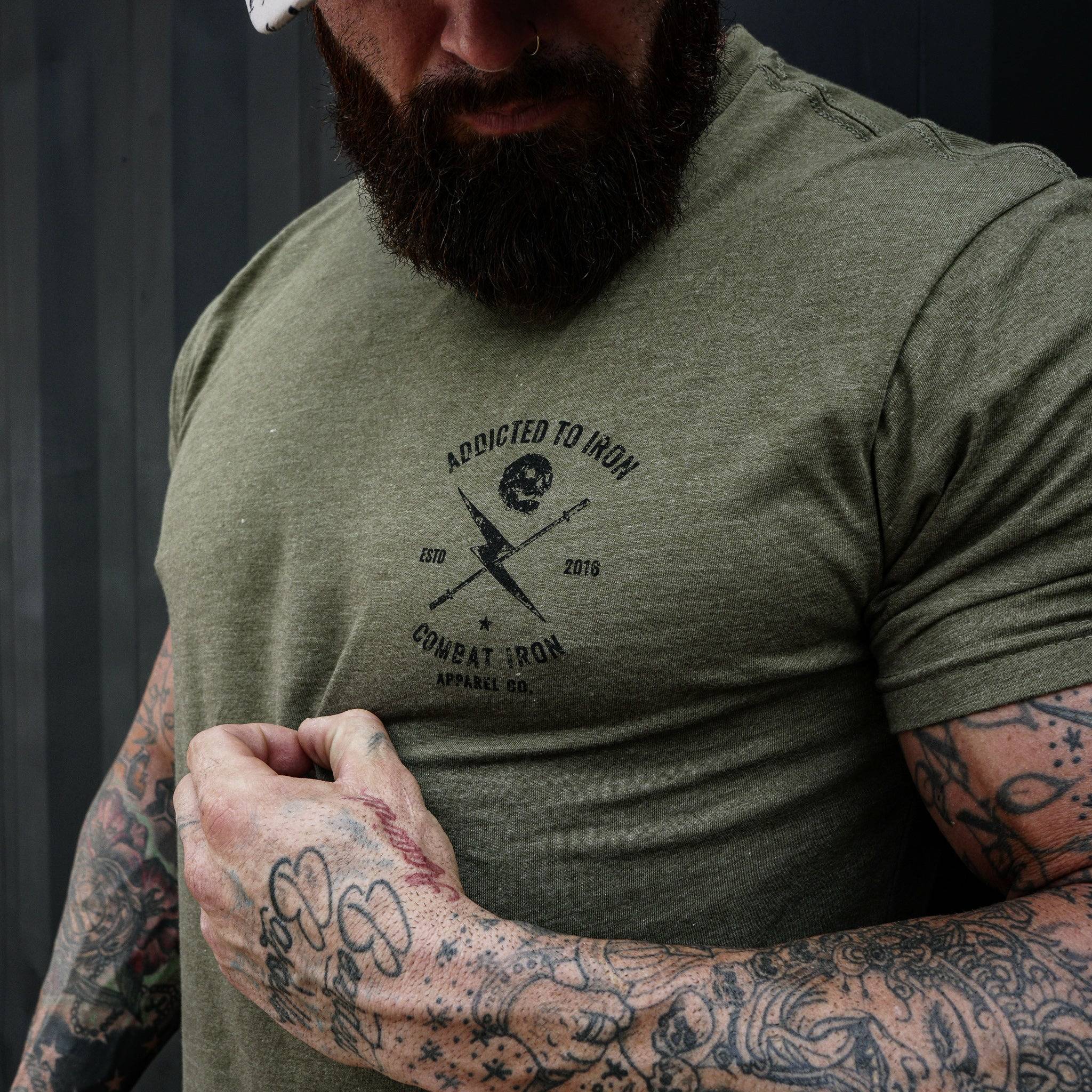 Addicted to Iron V3 Training Men's T-Shirt - Image 5