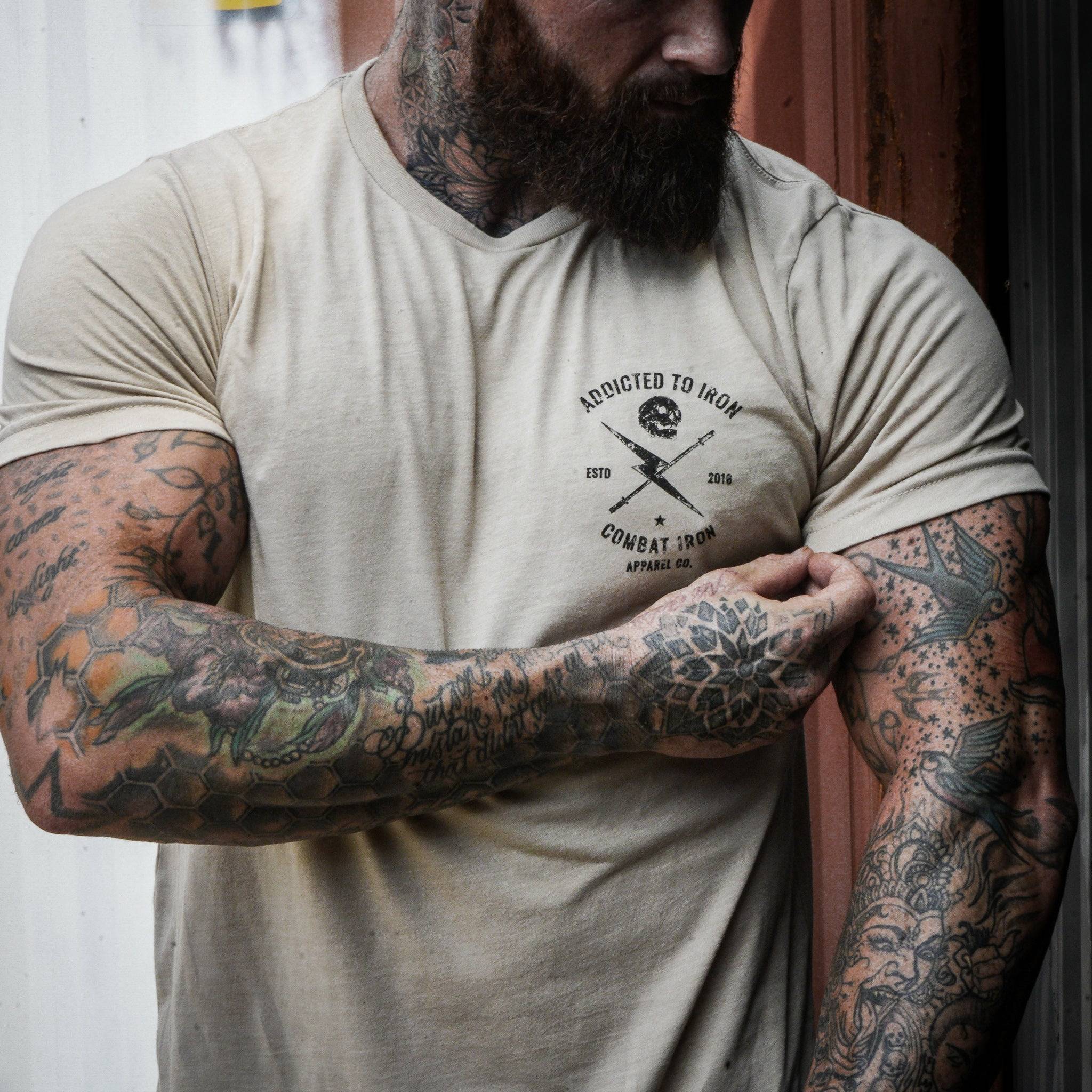Addicted to Iron V3 Training Men's T-Shirt - Image 9
