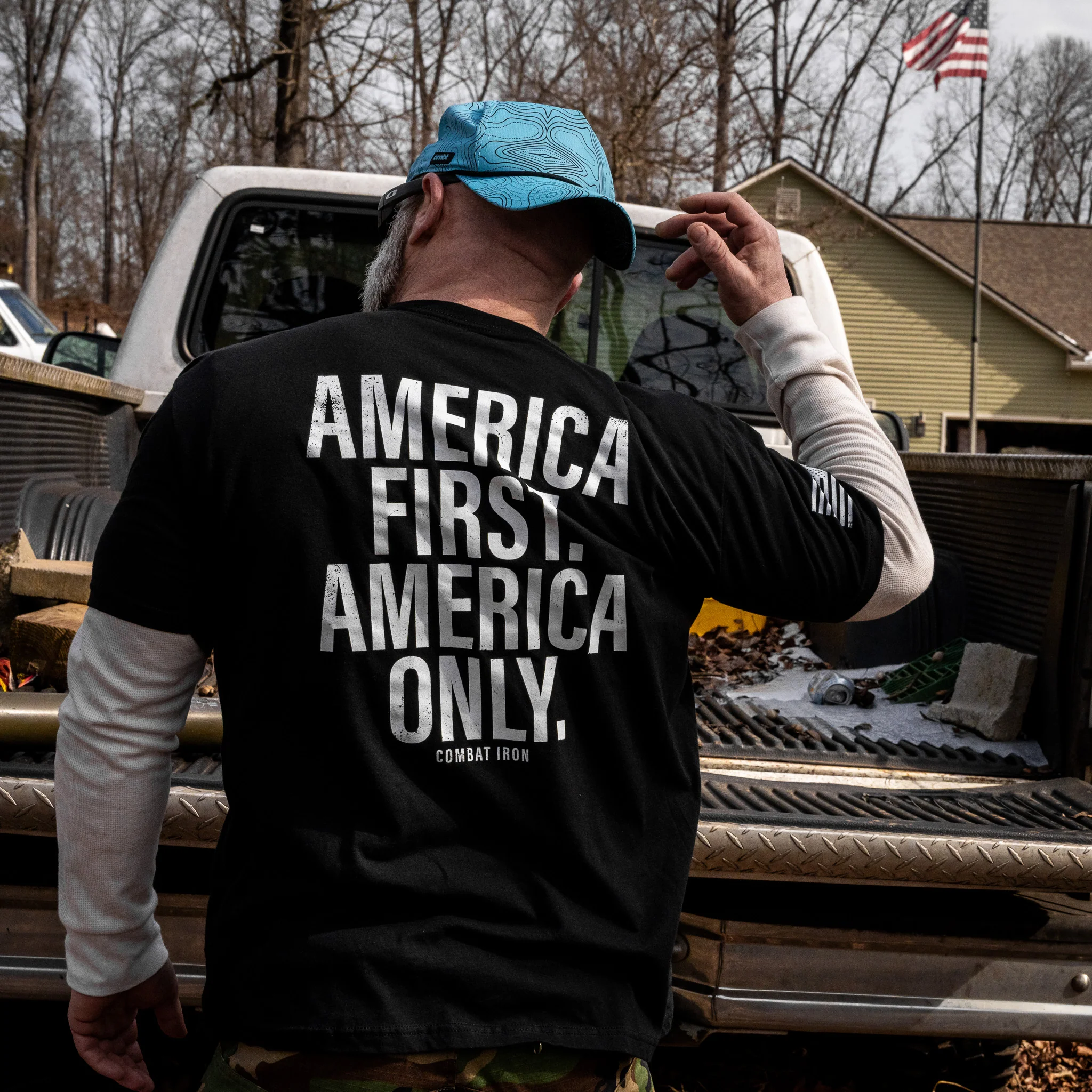America First. American Only. Men's T-Shirt - Image 10