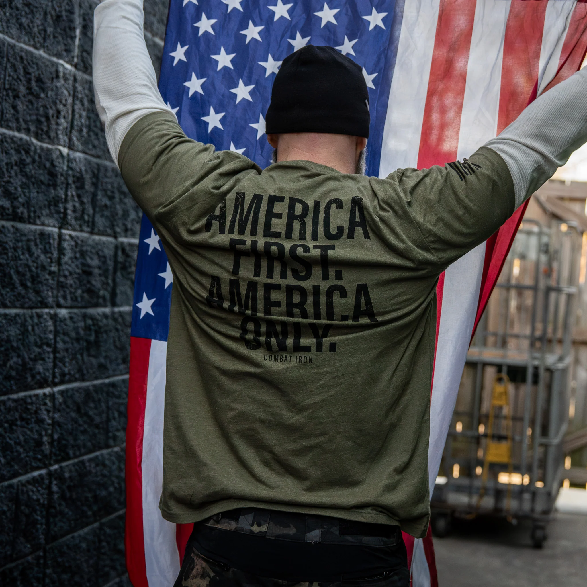 America First. American Only. Men's T-Shirt - Image 12