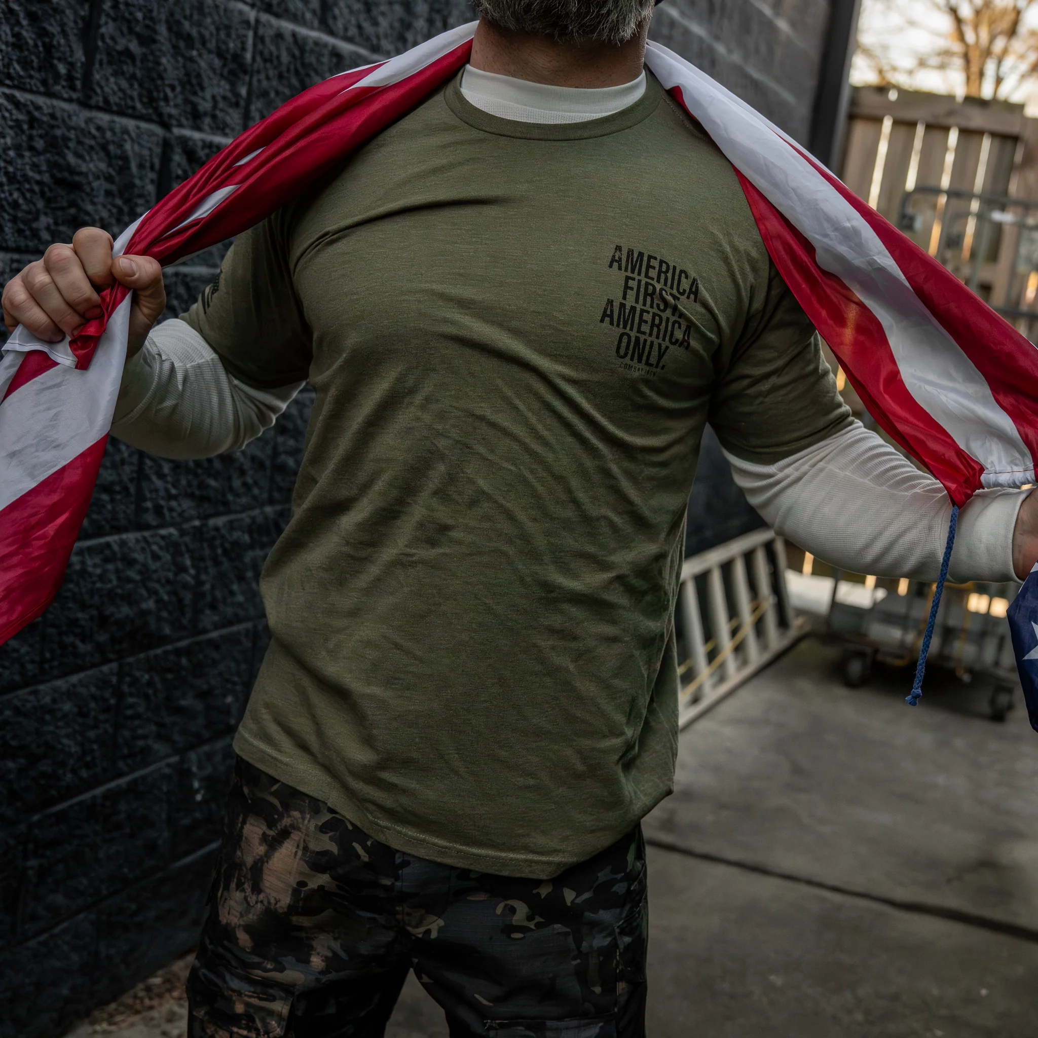 America First. American Only. Men's T-Shirt - Image 14