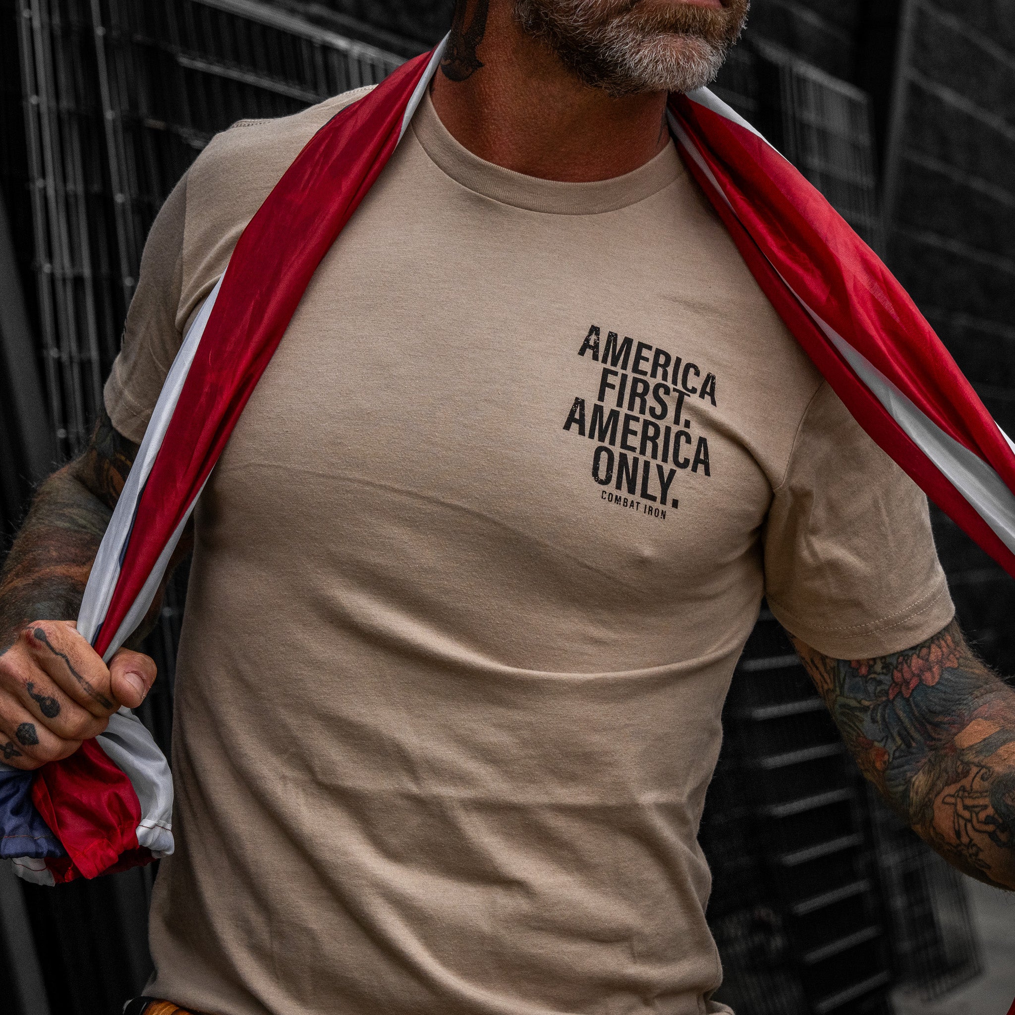 America First. American Only. Men's T-Shirt - Image 22