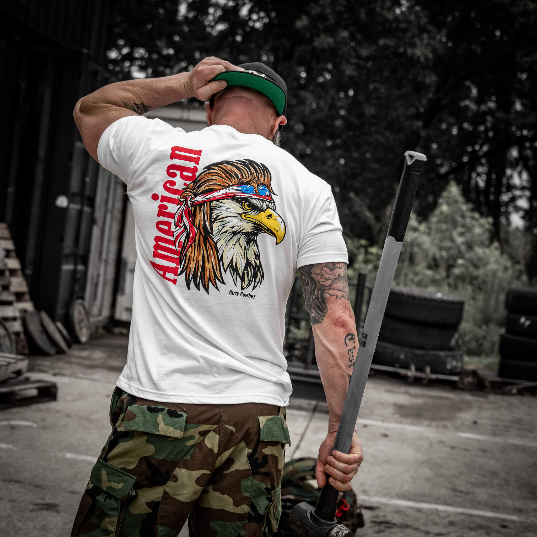 American Eagle Patriotic Men's T-Shirt - Image 13