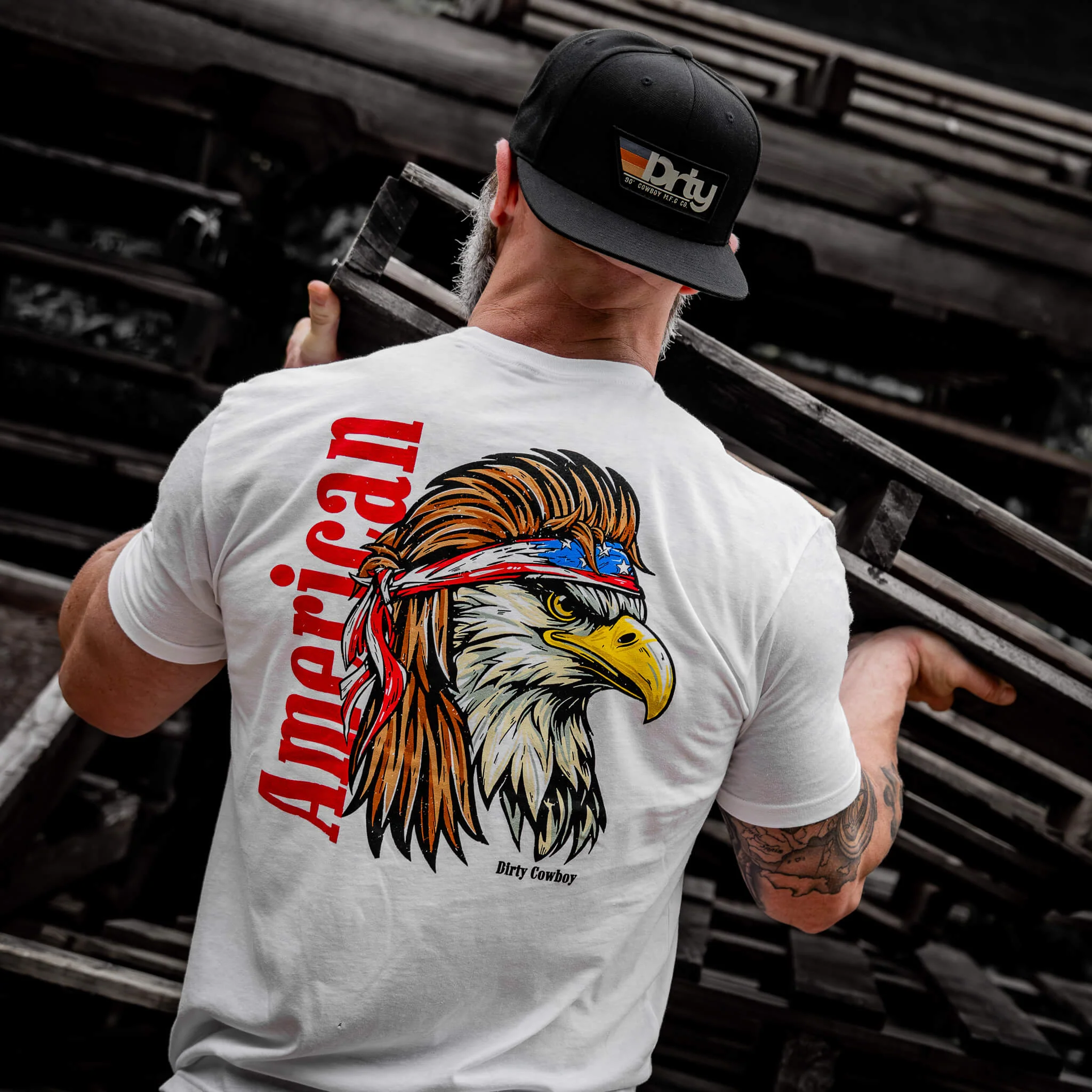 American Eagle Patriotic Men's T-Shirt - Image 18