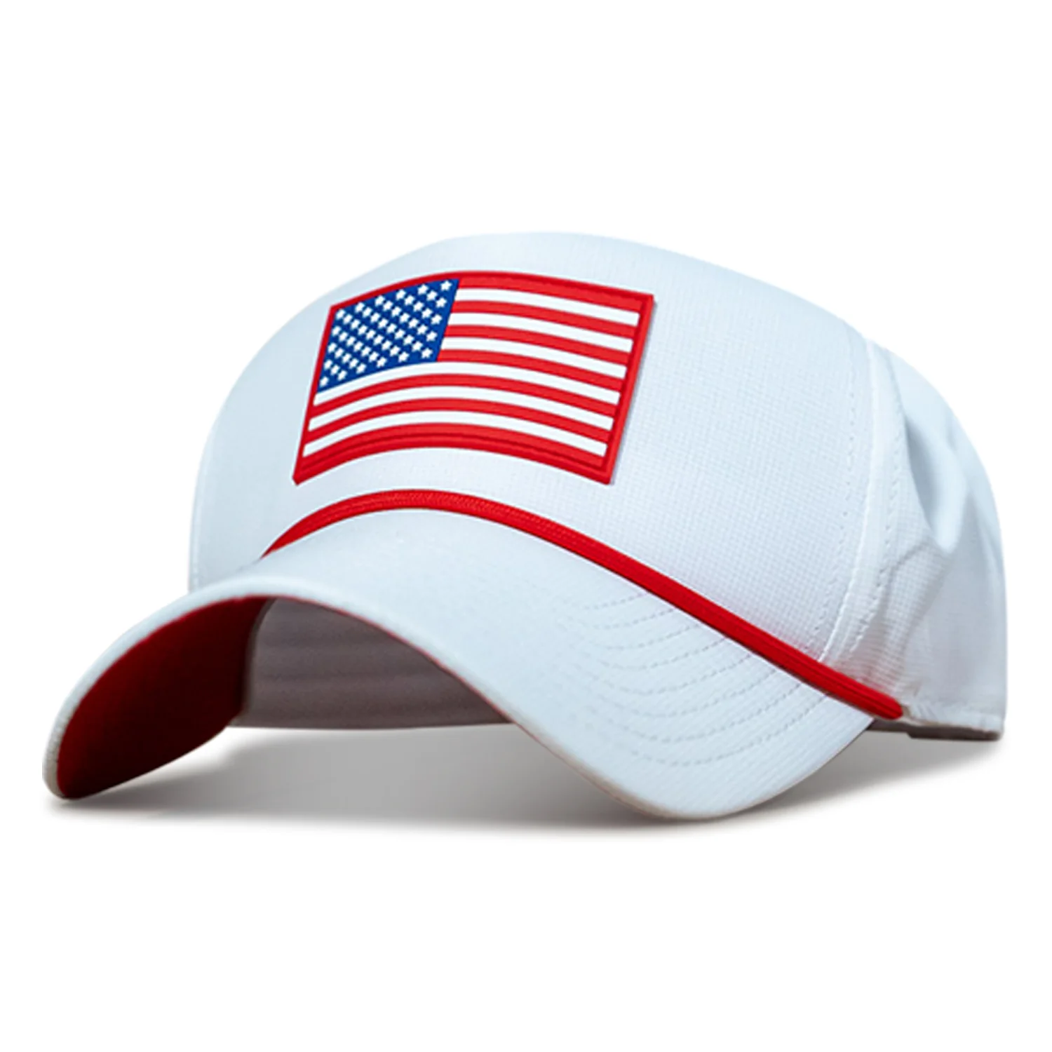 American Flag Patch Weekender Performance Snapback Hat - Image 11