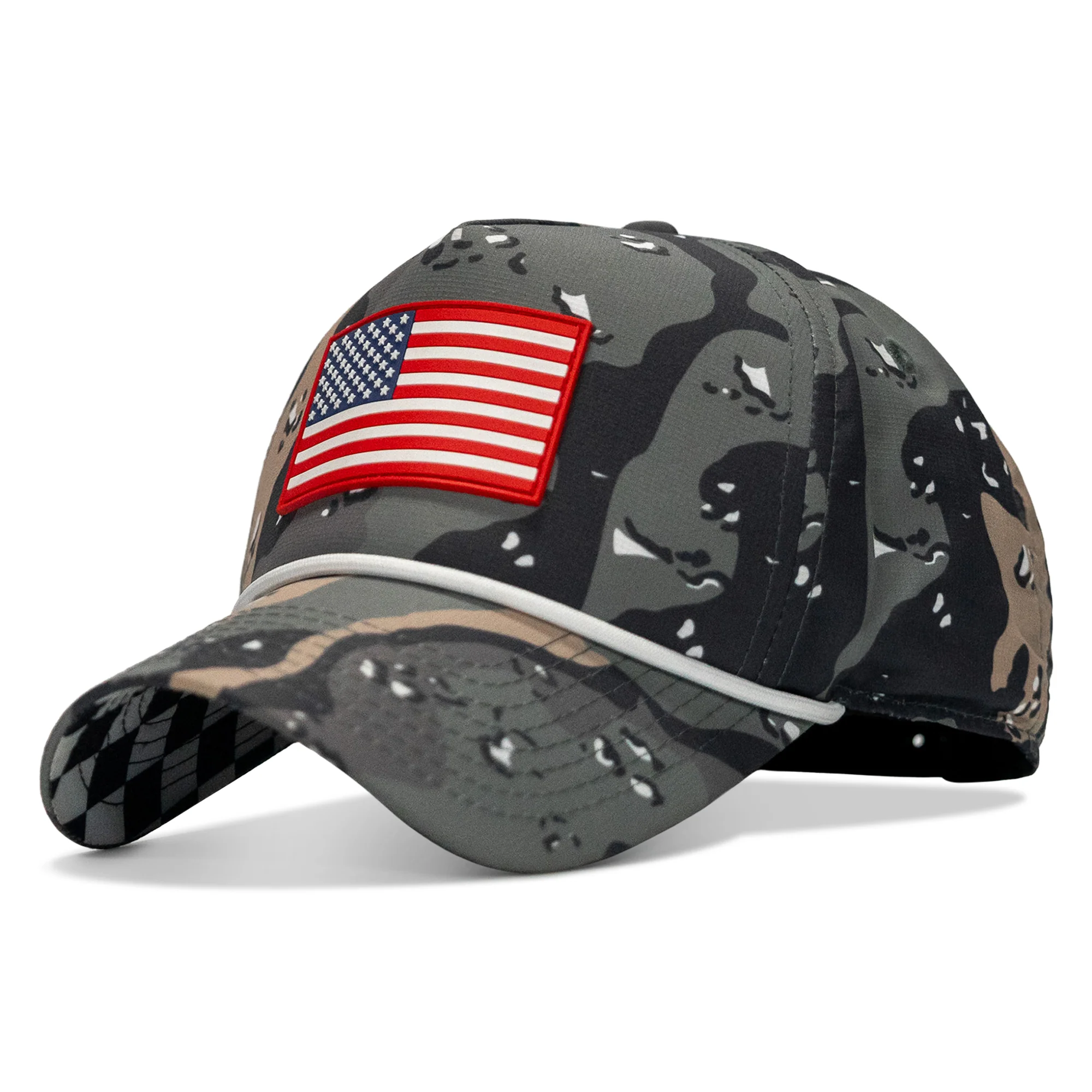 American Flag PVC Patch Waterproof Weekender Snapback - Image 124