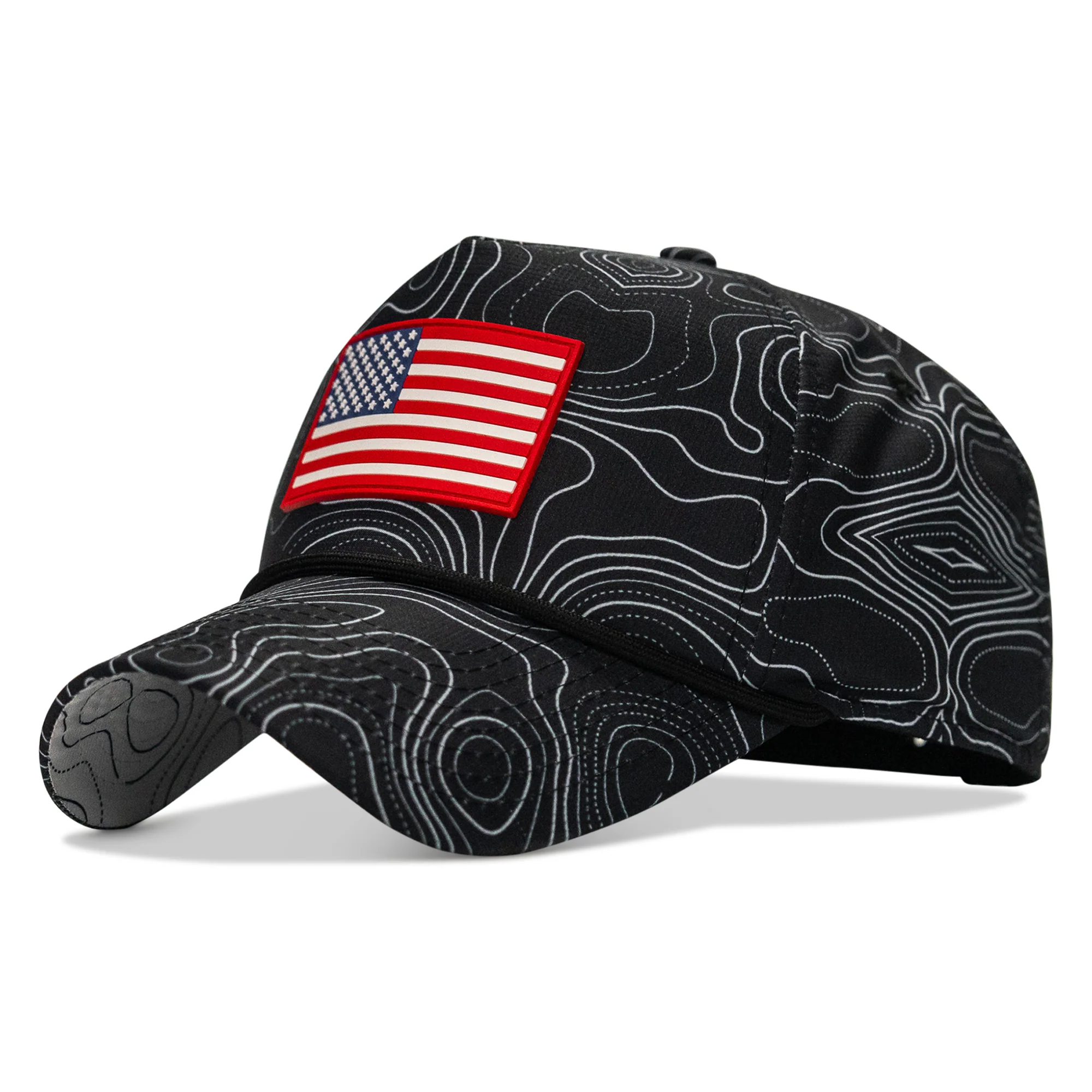 American Flag PVC Patch Waterproof Weekender Snapback - Image 24