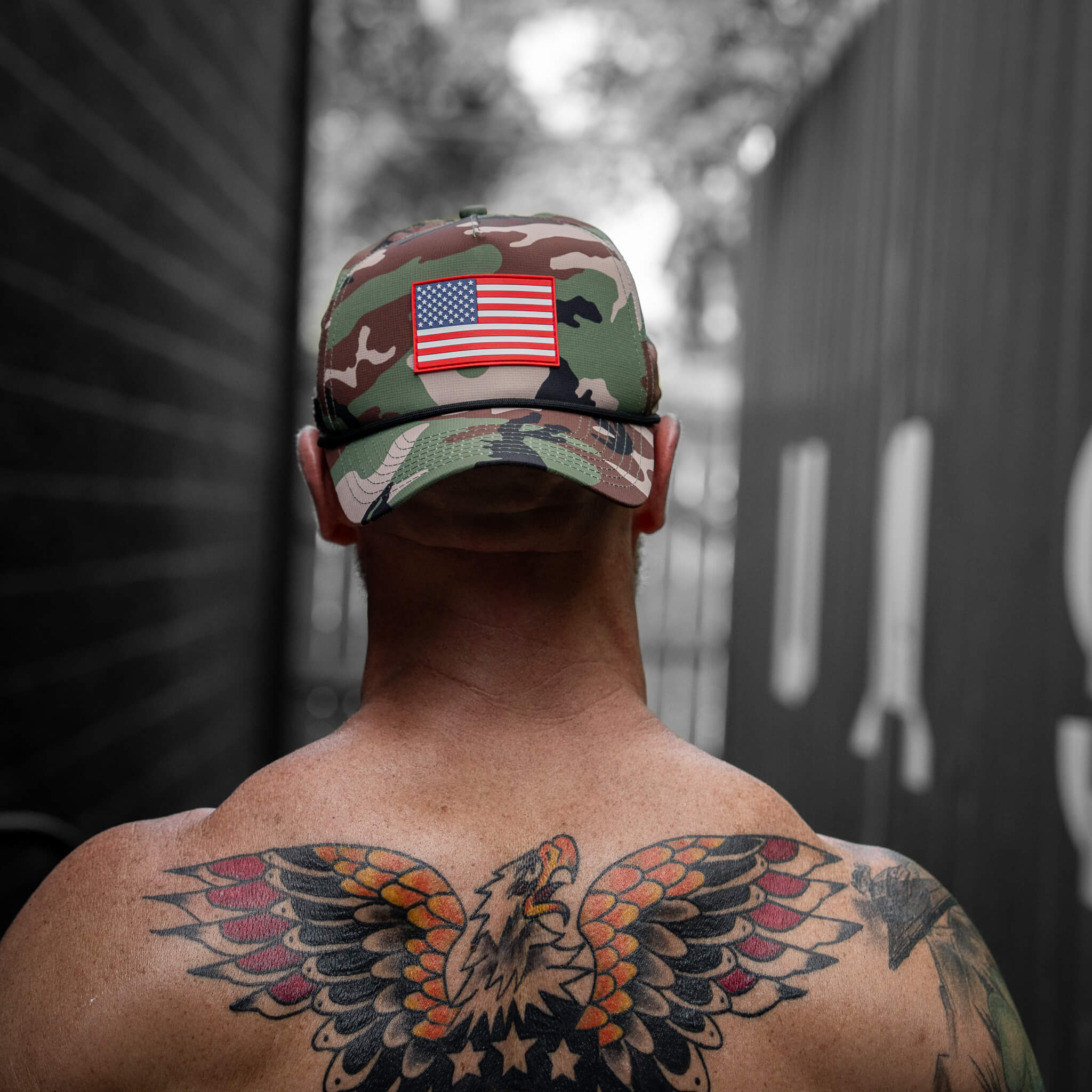 American Flag PVC Patch Waterproof Weekender Snapback - Image 70
