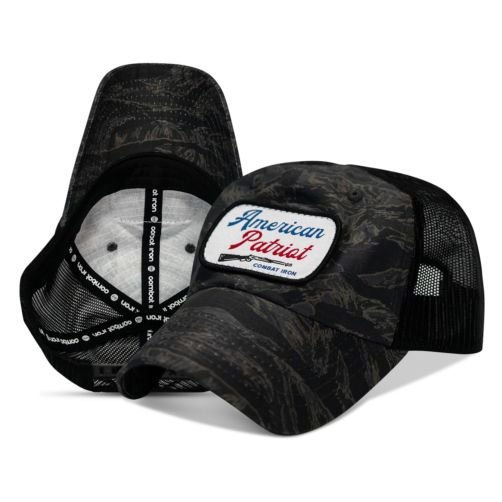 American Patriot Patch Tactical Ripstop Mesh Snapback Hat - Image 10