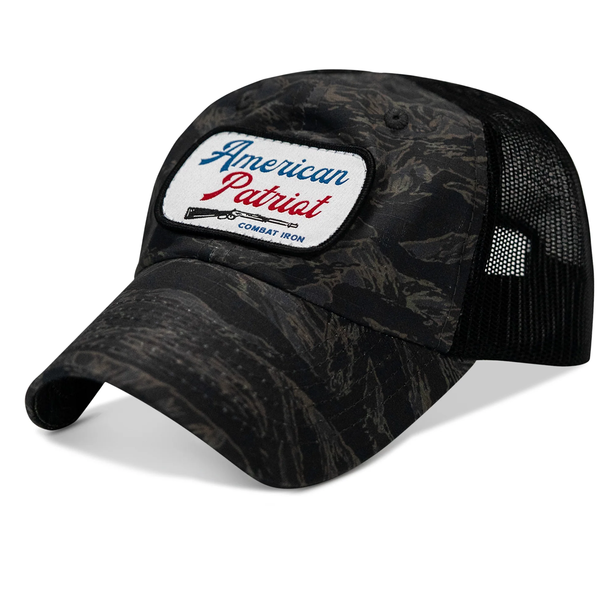 American Patriot Patch Tactical Ripstop Mesh Snapback Hat - Image 8