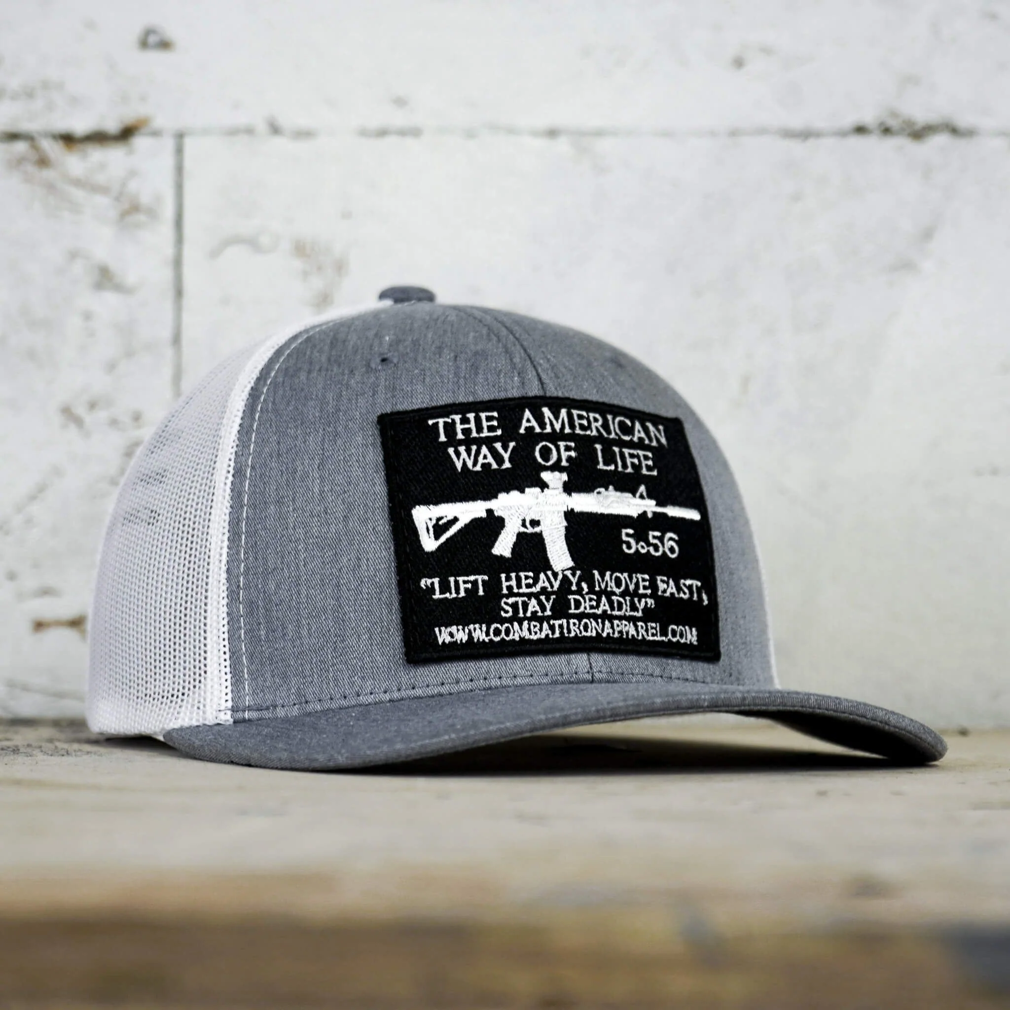 American Way Of Life 5.56 Black Patch Edition Mid-Profile Mesh Snapback - Image 14