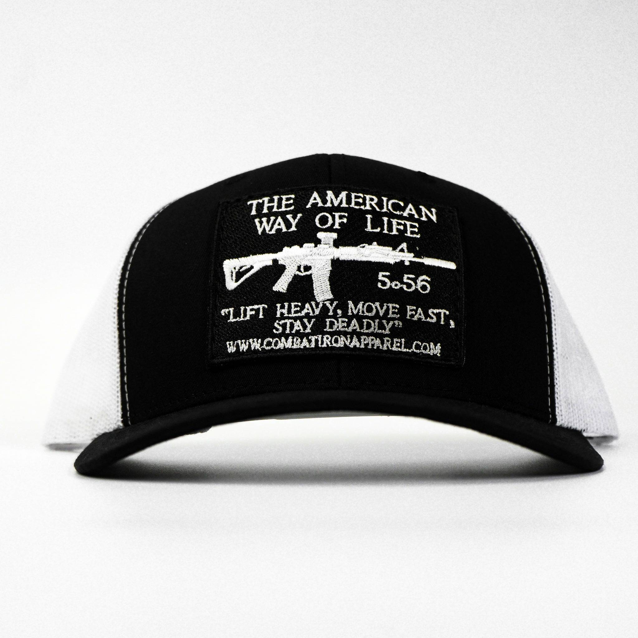 American Way Of Life 5.56 Black Patch Edition Mid-Profile Mesh Snapback - Image 7