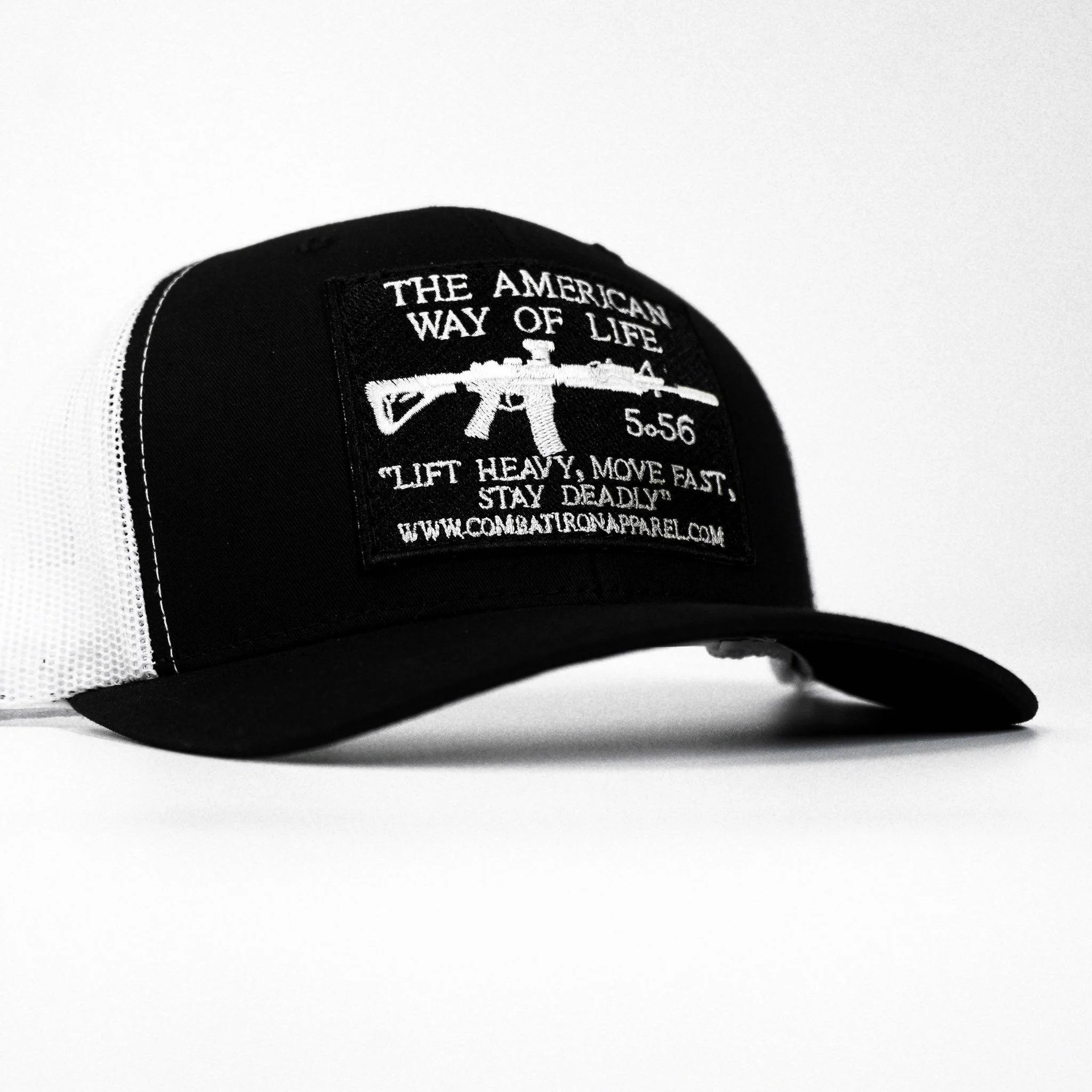 American Way Of Life 5.56 Black Patch Edition Mid-Profile Mesh Snapback - Image 9