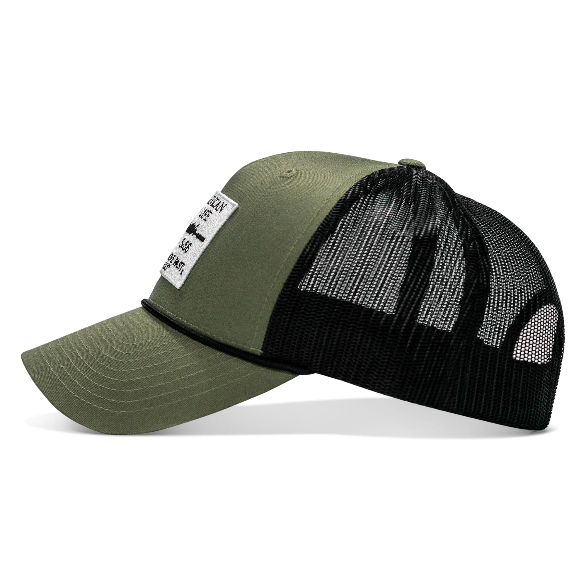 American Way Of Life White Patch Rope Snapback - Image 10