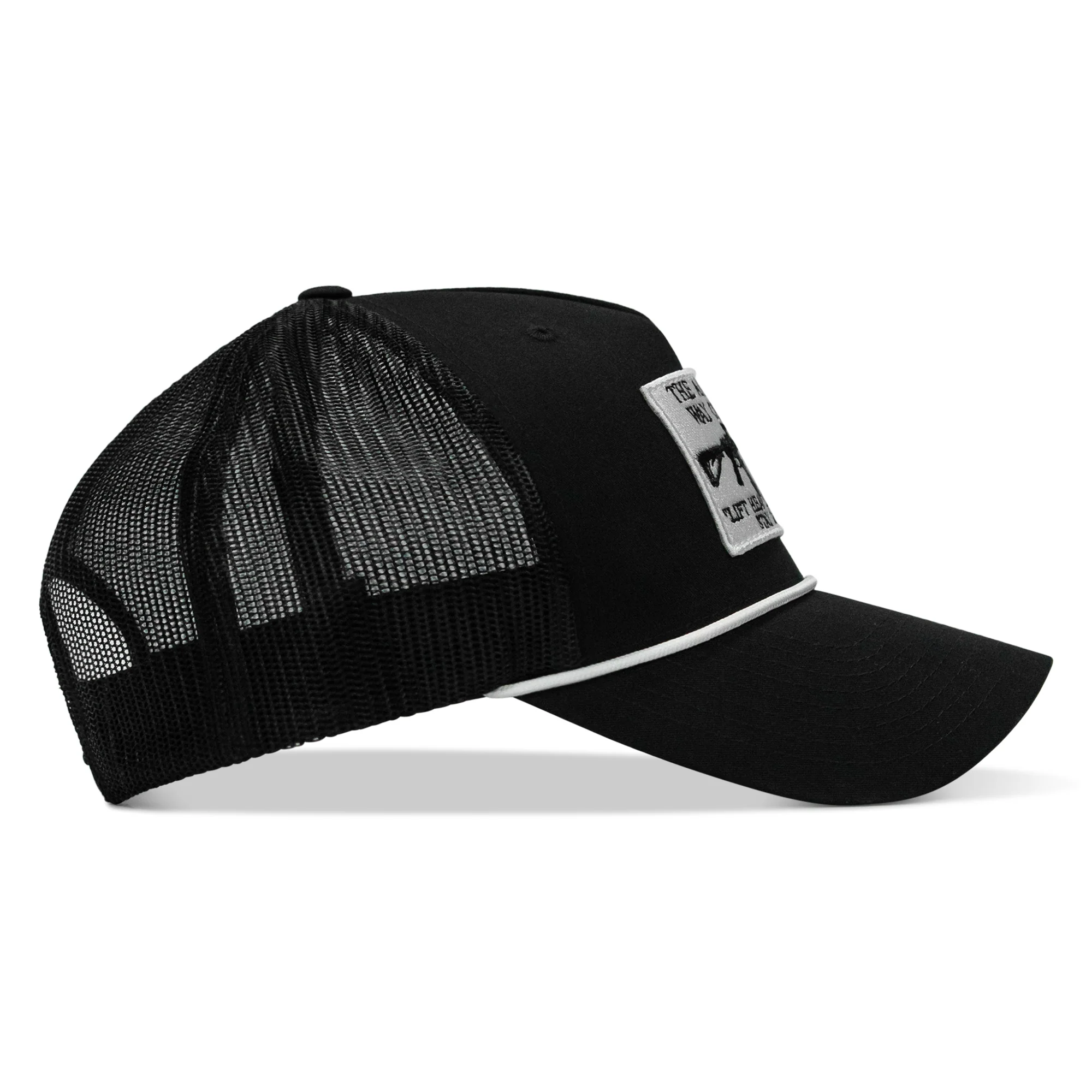 American Way Of Life White Patch Rope Snapback - Image 4