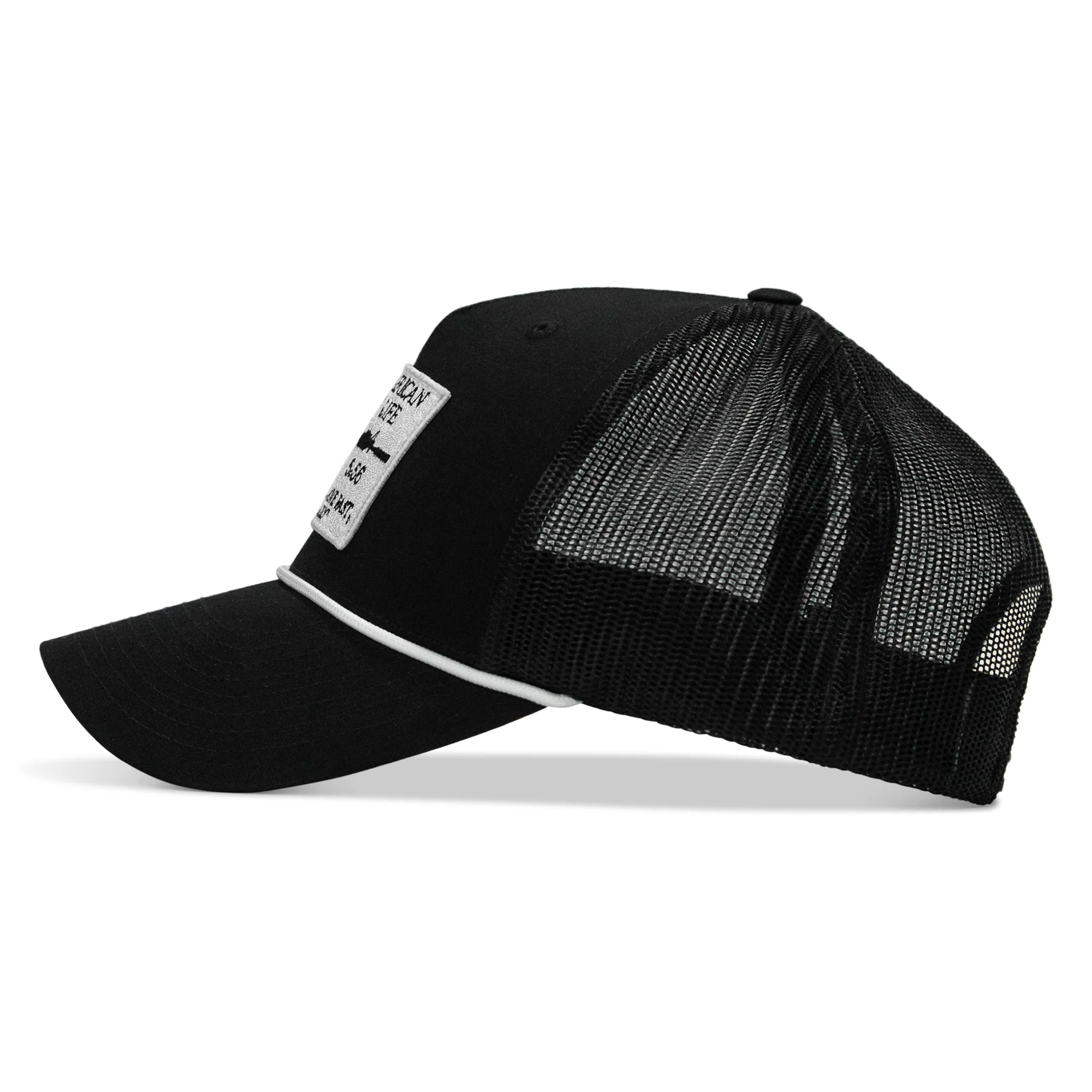 American Way Of Life White Patch Rope Snapback - Image 5