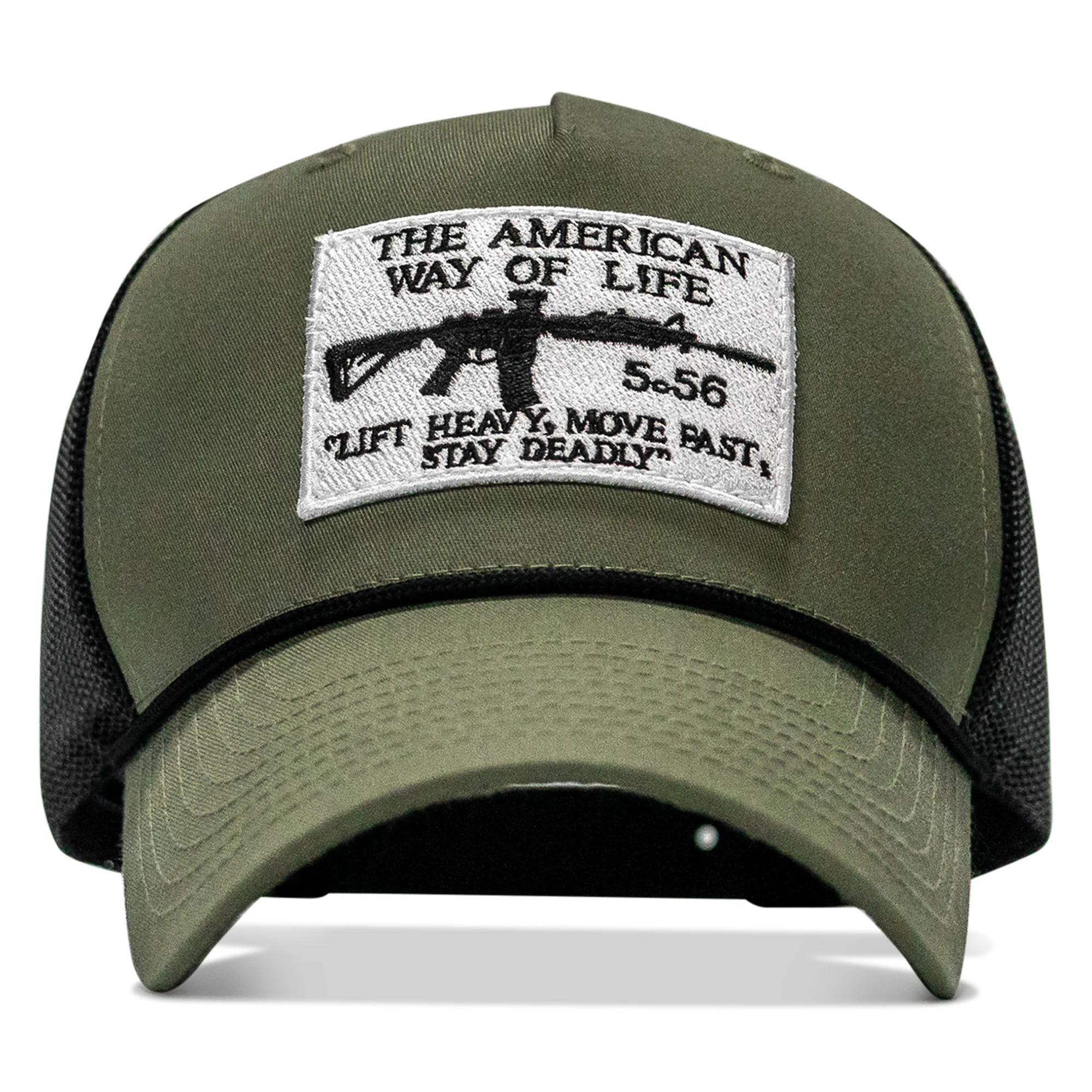 American Way Of Life White Patch Rope Snapback - Image 6