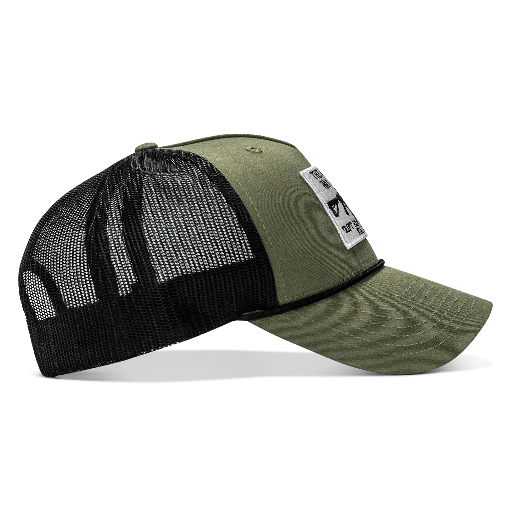 American Way Of Life White Patch Rope Snapback - Image 9