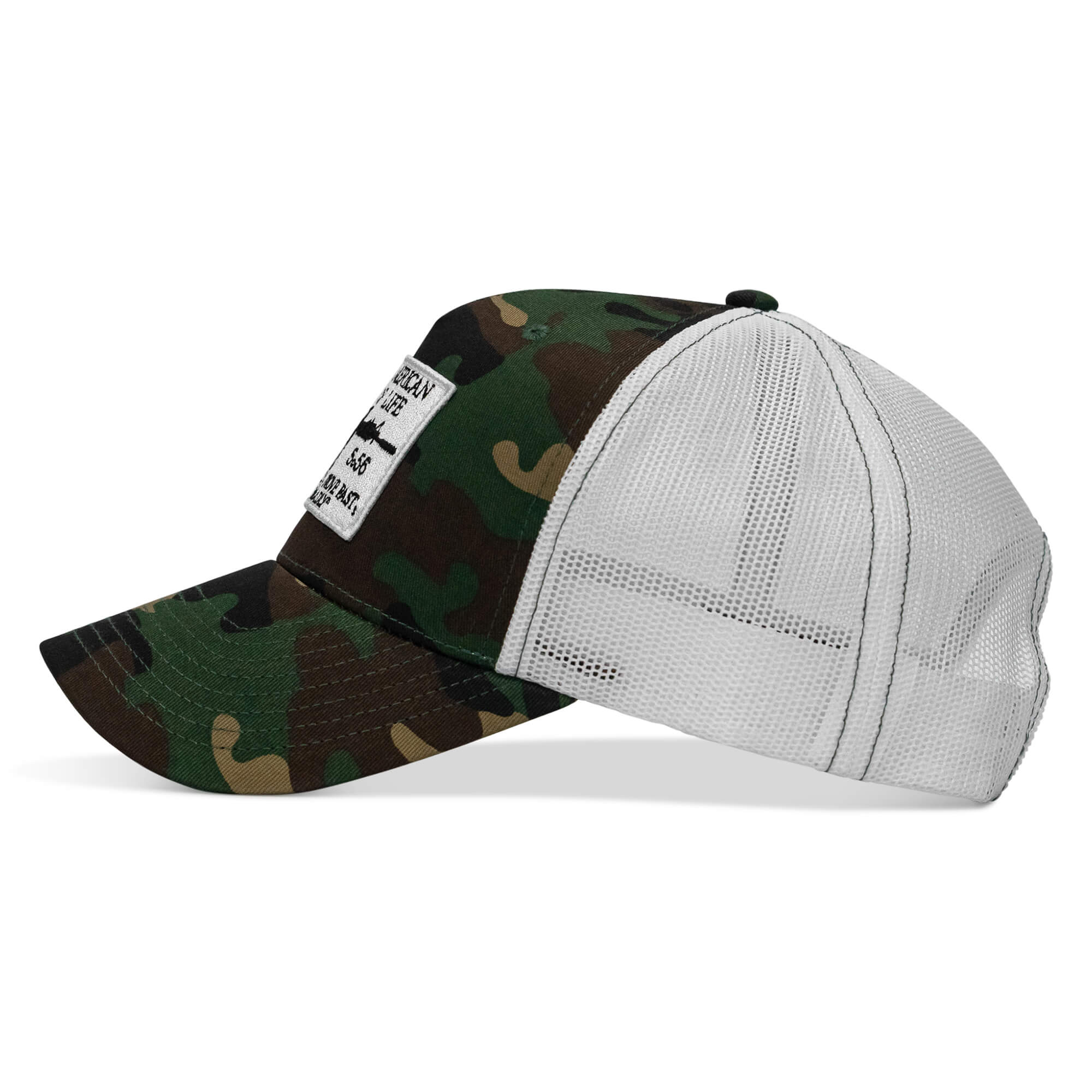 American Way Of Life White Patch Snapback Hat - Image 10