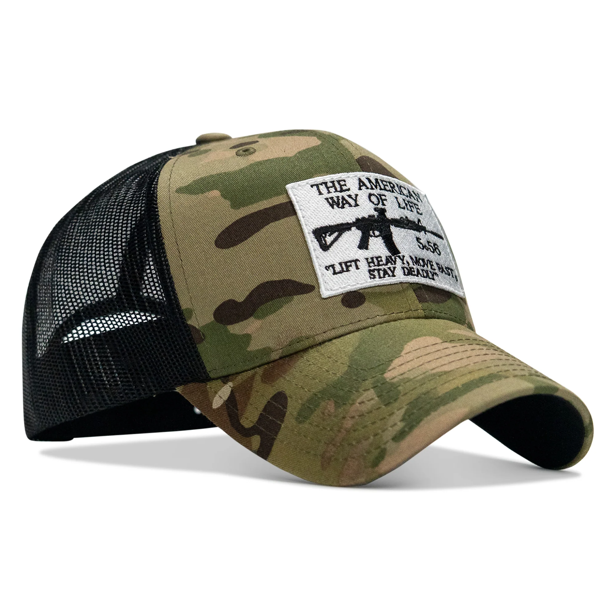 American Way Of Life White Patch Snapback Hat - Image 22