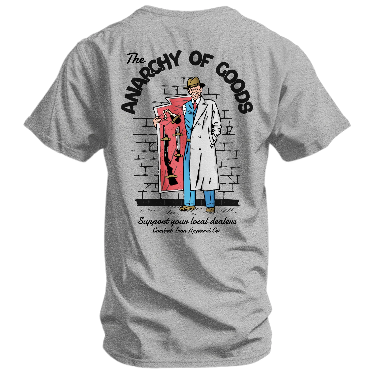 Anarchy of Goods Support your Local Dealer Men's T-Shirt - Image 3