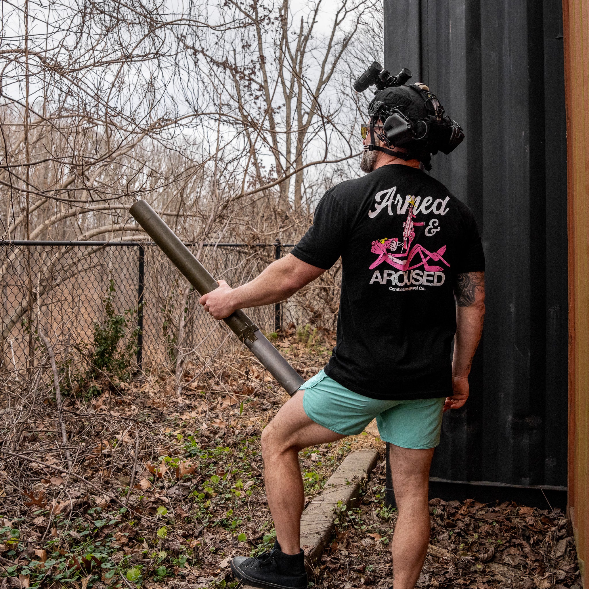Armed and Aroused  Men's T-Shirt - Image 5