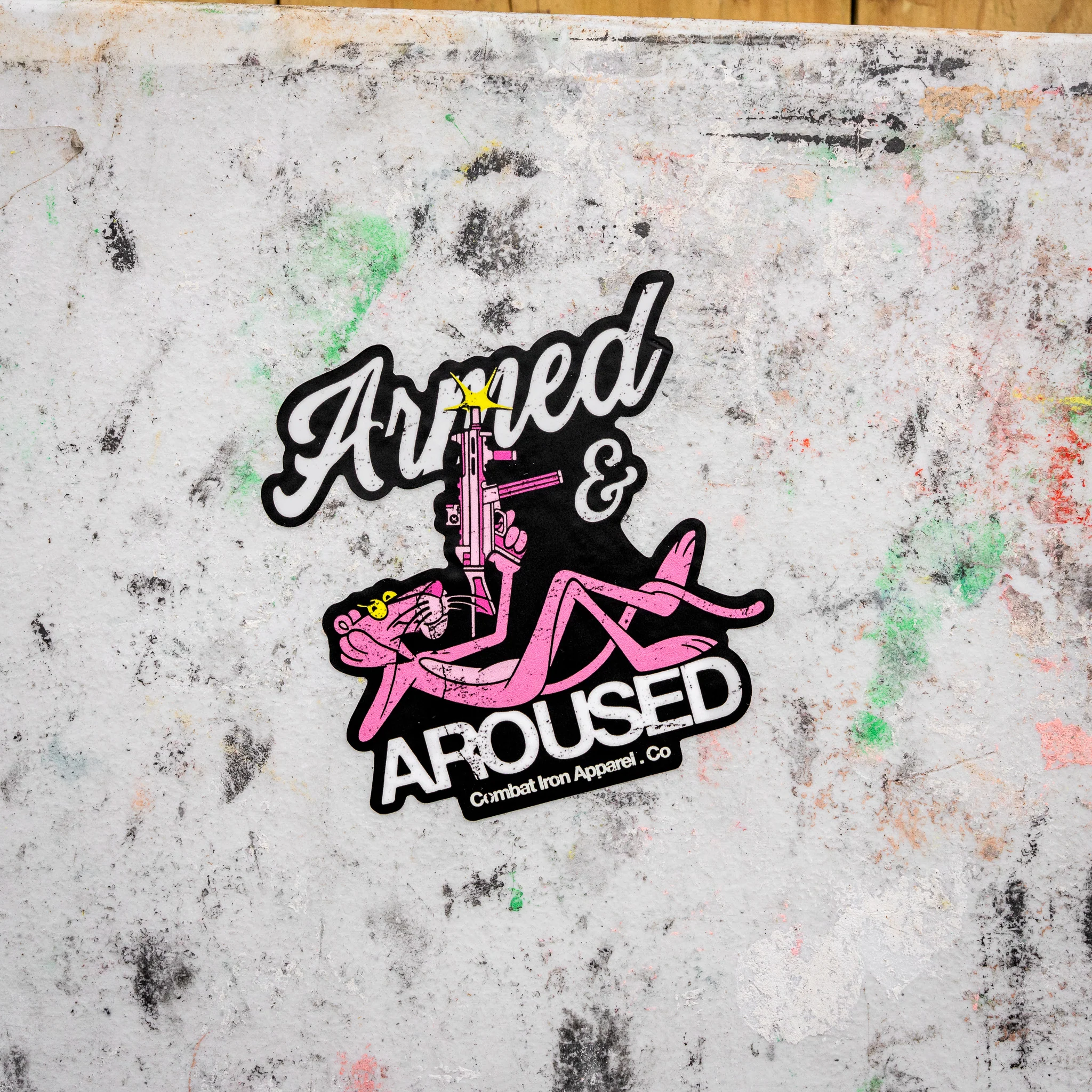 Armed & Aroused Panther Decal - Image 5