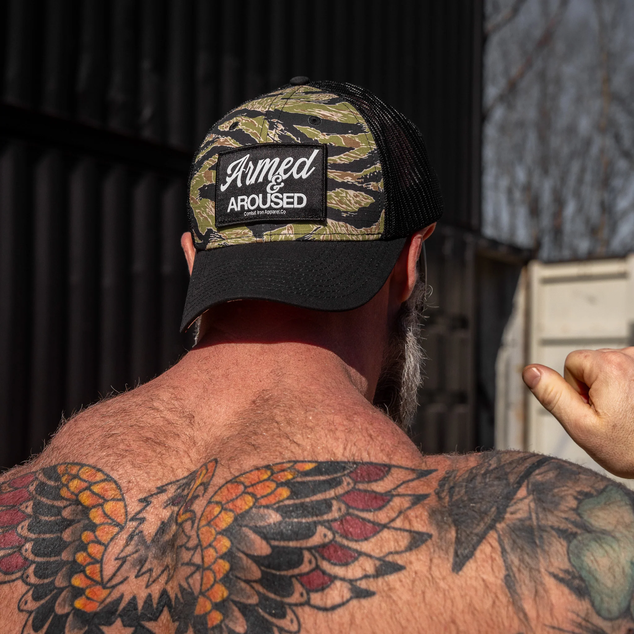 Armed & Aroused Patch Original Ripstop Snapback Hat - Image 10