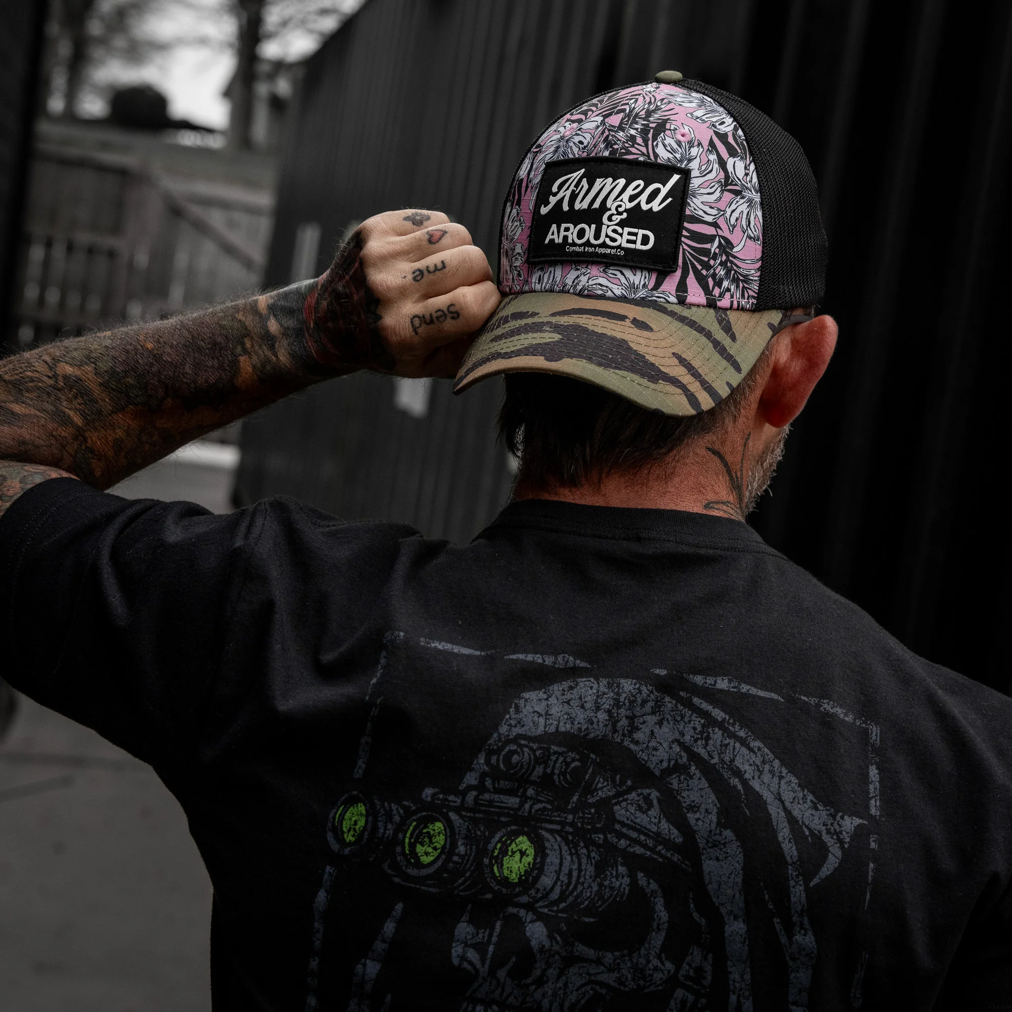 Armed & Aroused Patch Original Ripstop Snapback Hat - Image 25