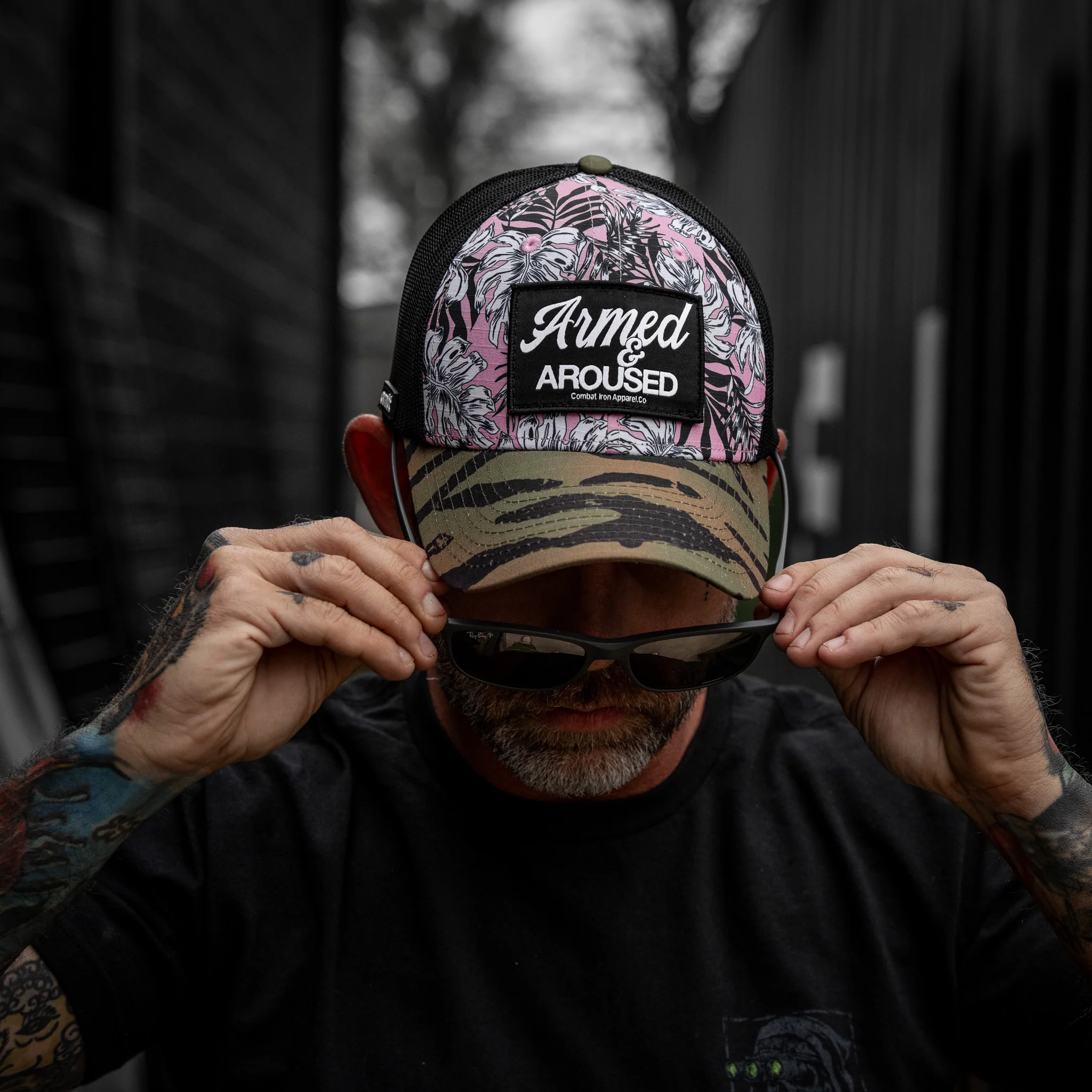 Armed & Aroused Patch Original Ripstop Snapback Hat - Image 26