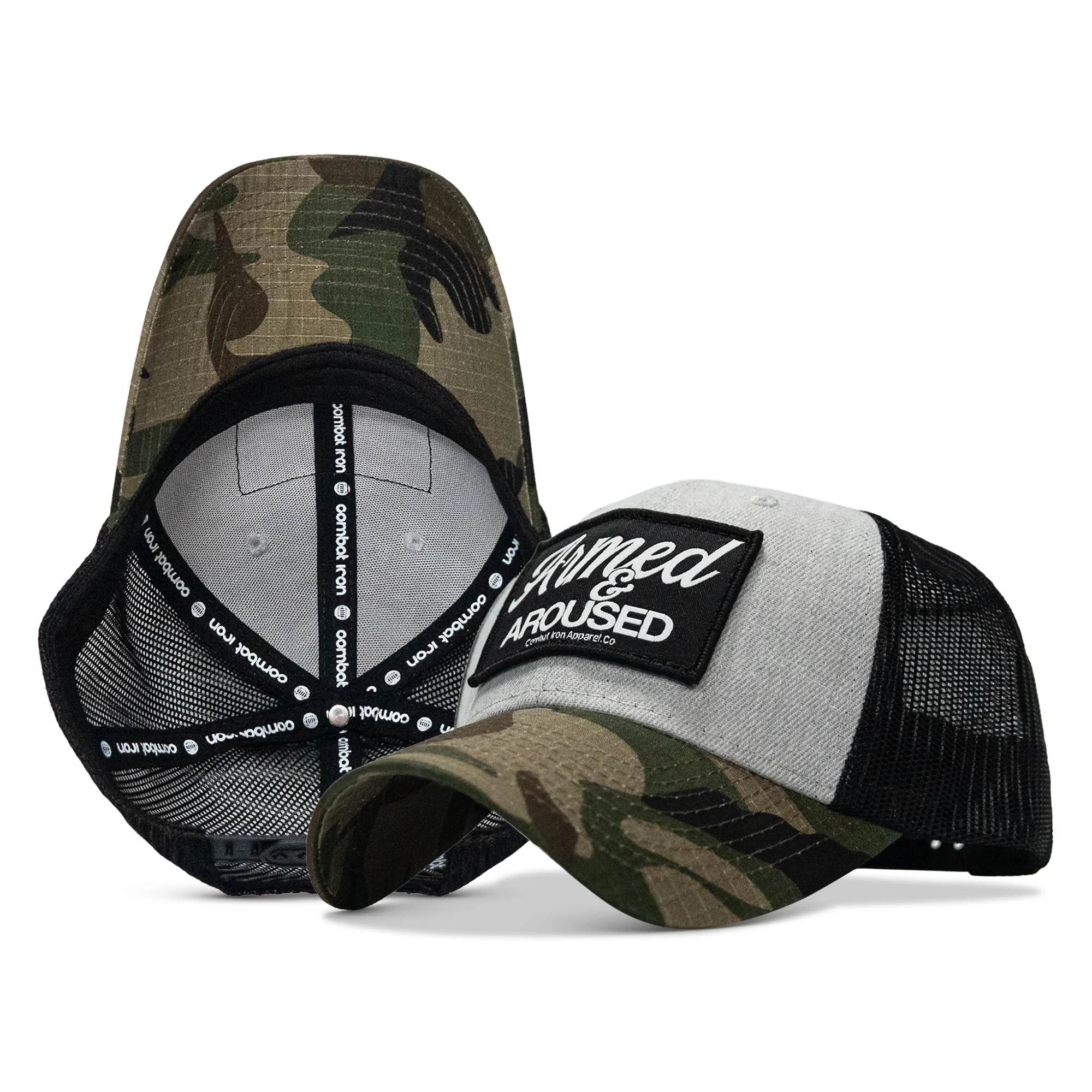 Armed & Aroused Patch Original Ripstop Snapback Hat - Image 43