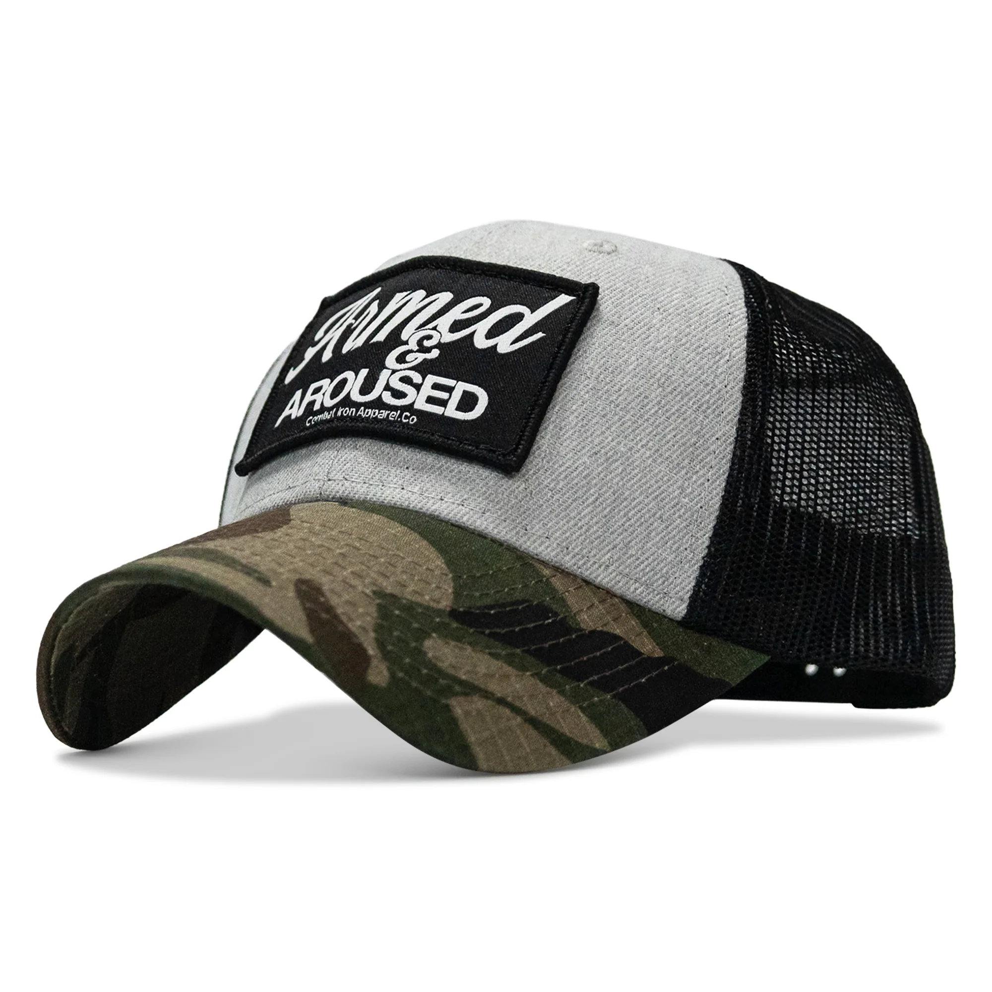 Armed & Aroused Patch Original Ripstop Snapback Hat - Image 44