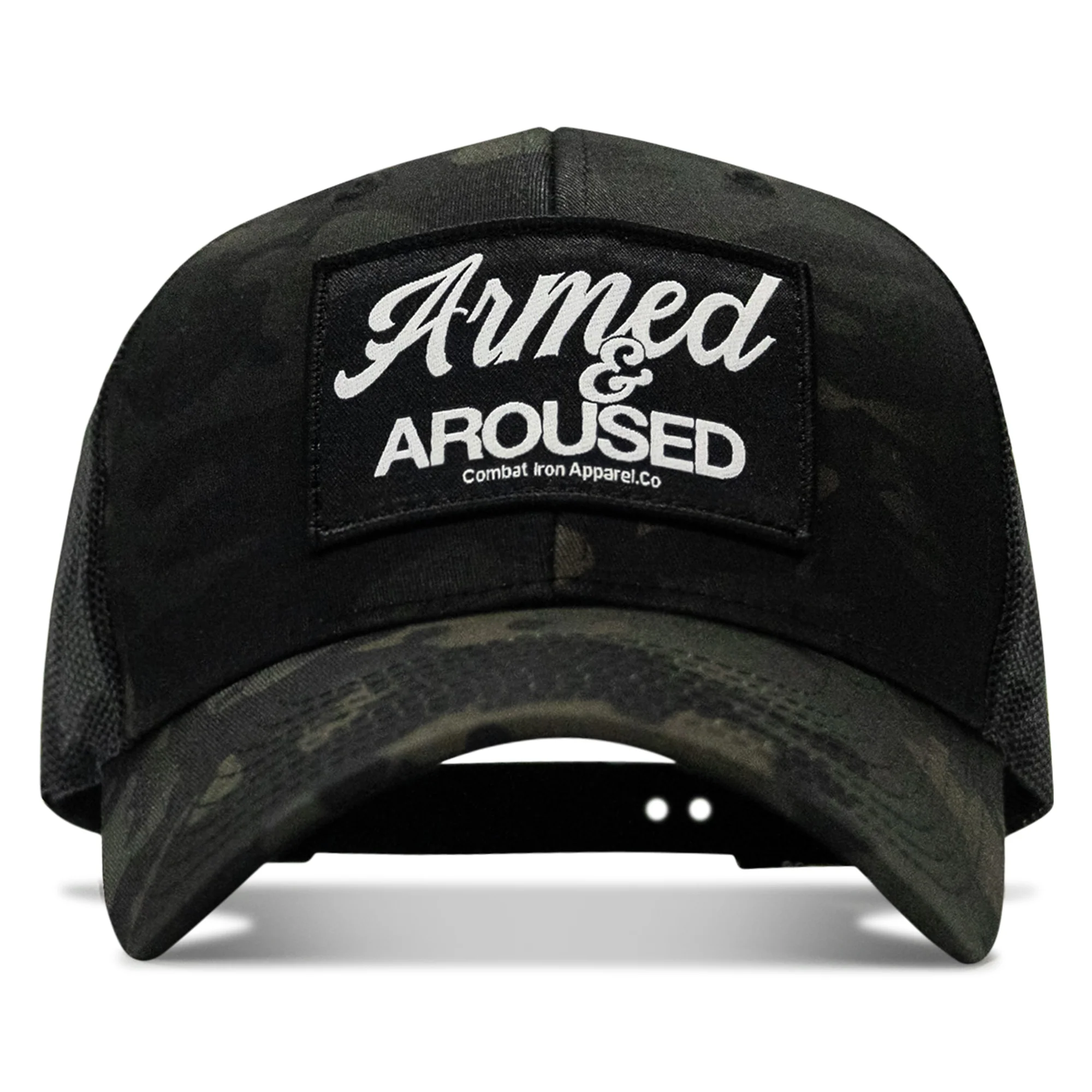 Armed & Aroused Patch Snapback Hat - Image 11