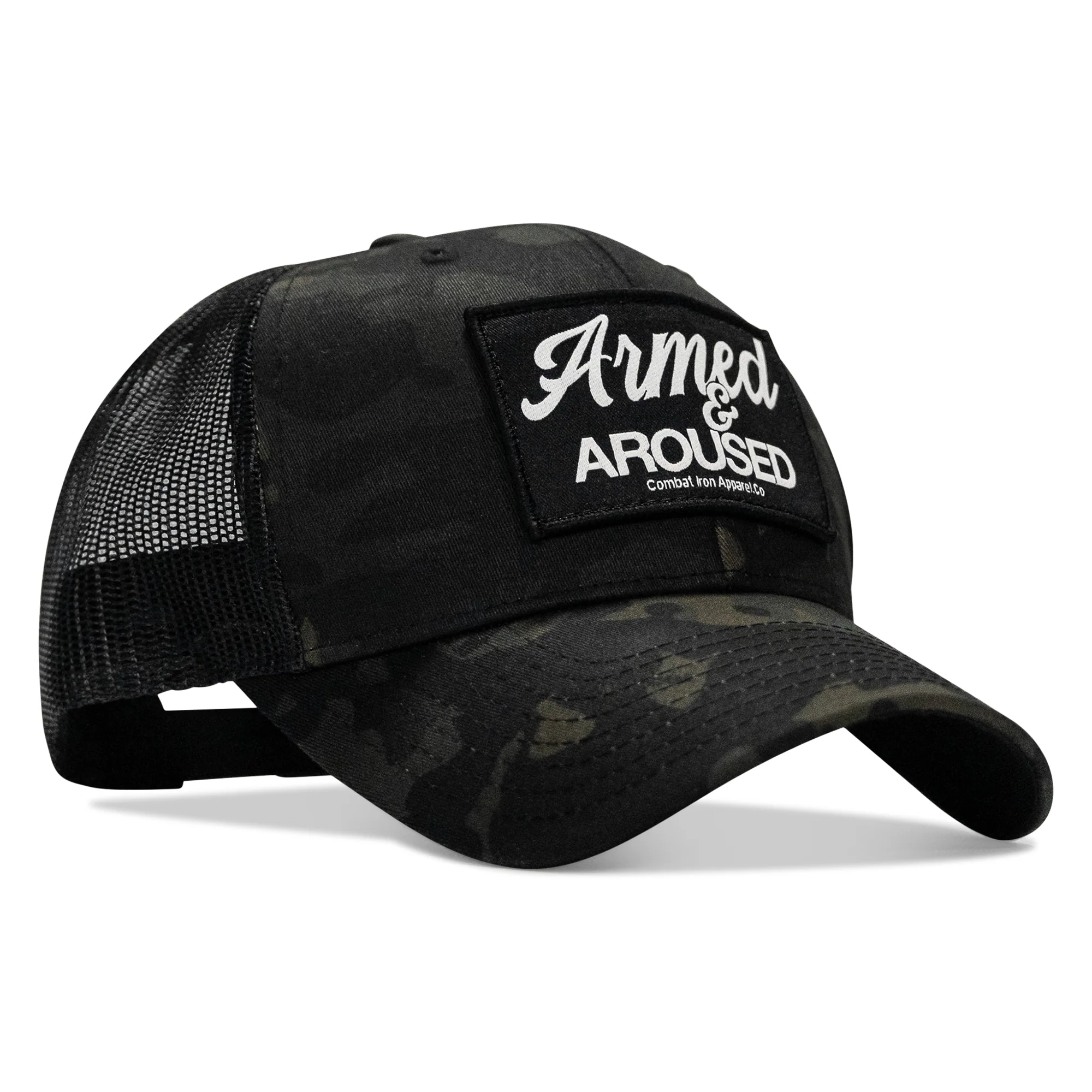 Armed & Aroused Patch Snapback Hat - Image 13