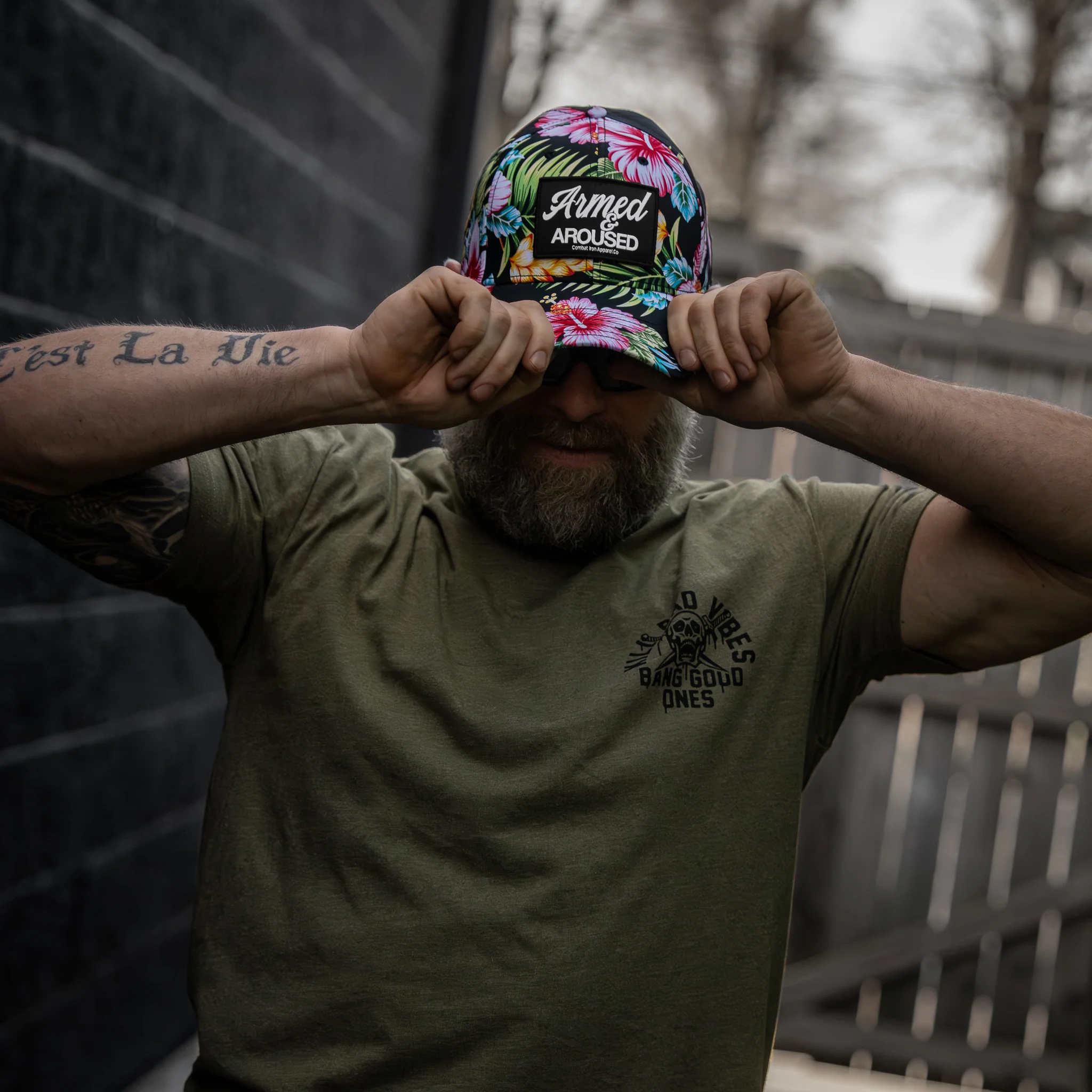Armed & Aroused Patch Snapback Hat - Image 22