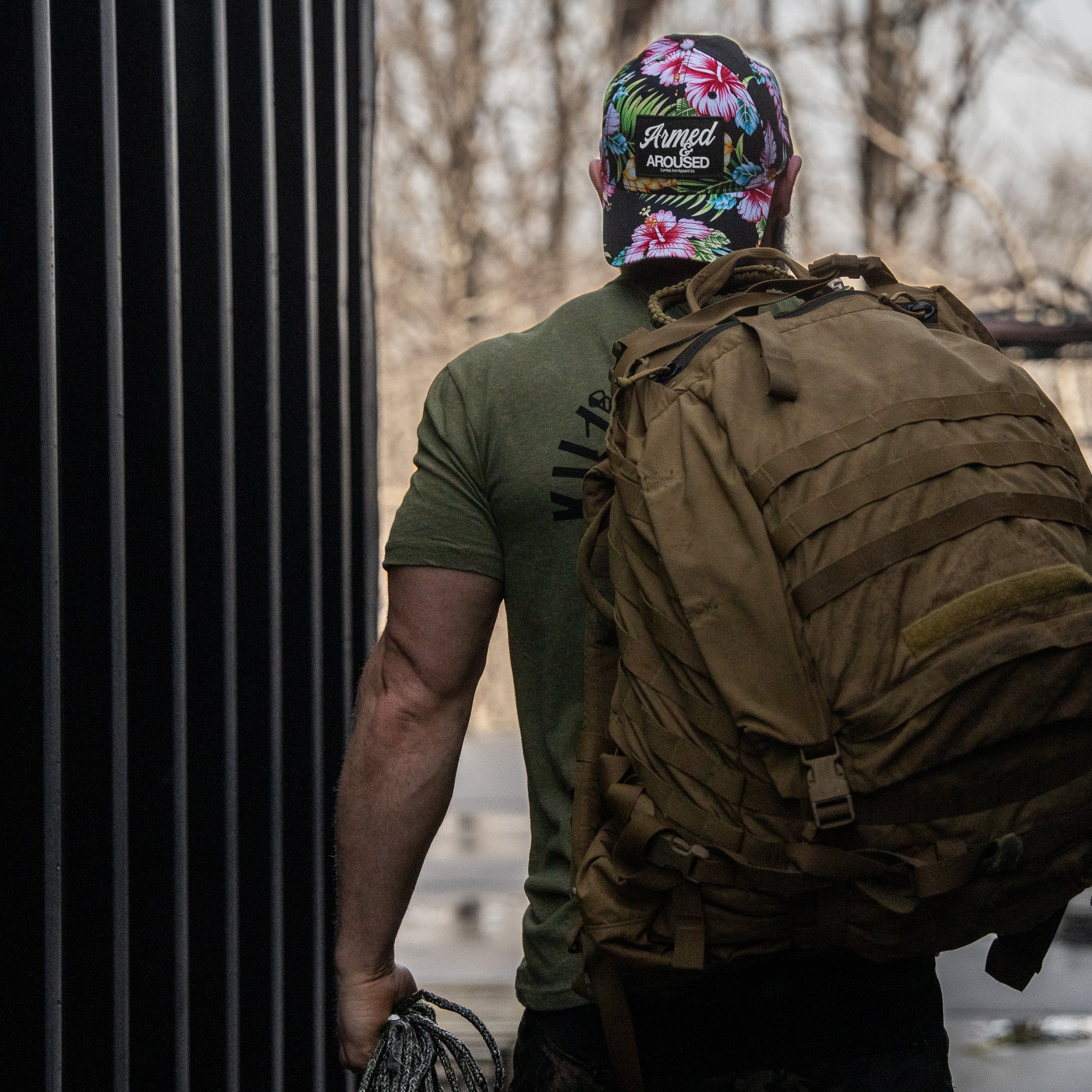 Armed & Aroused Patch Snapback Hat - Image 24