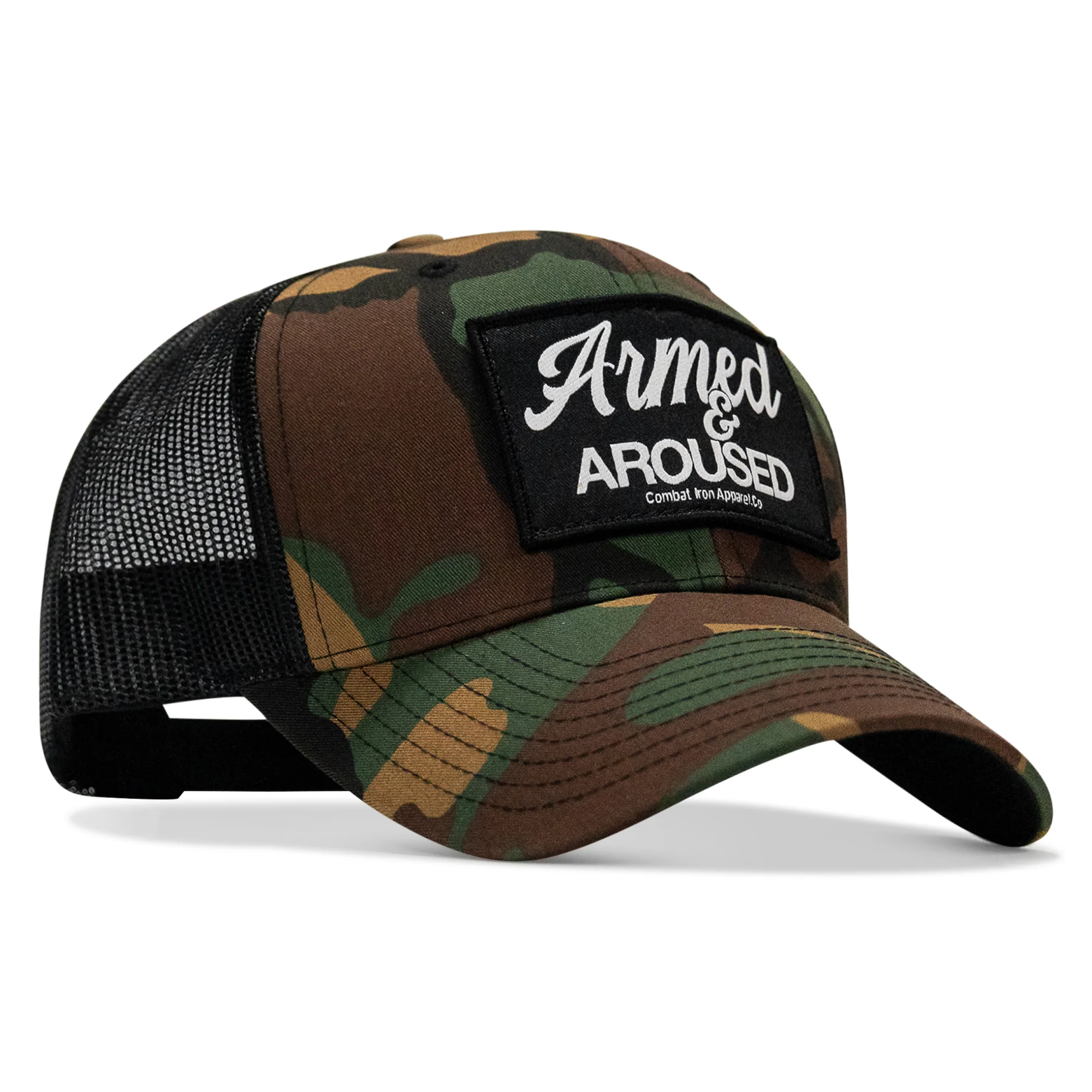 Armed & Aroused Patch Snapback Hat - Image 27