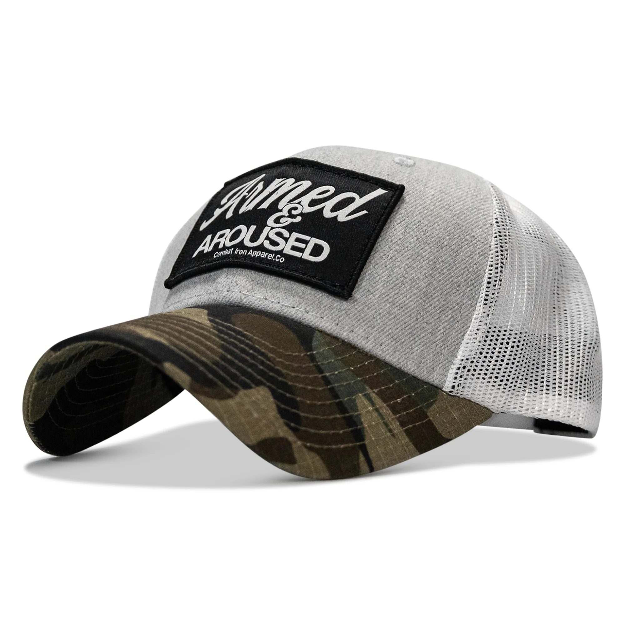 Armed & Aroused Patch Snapback Hat - Image 31