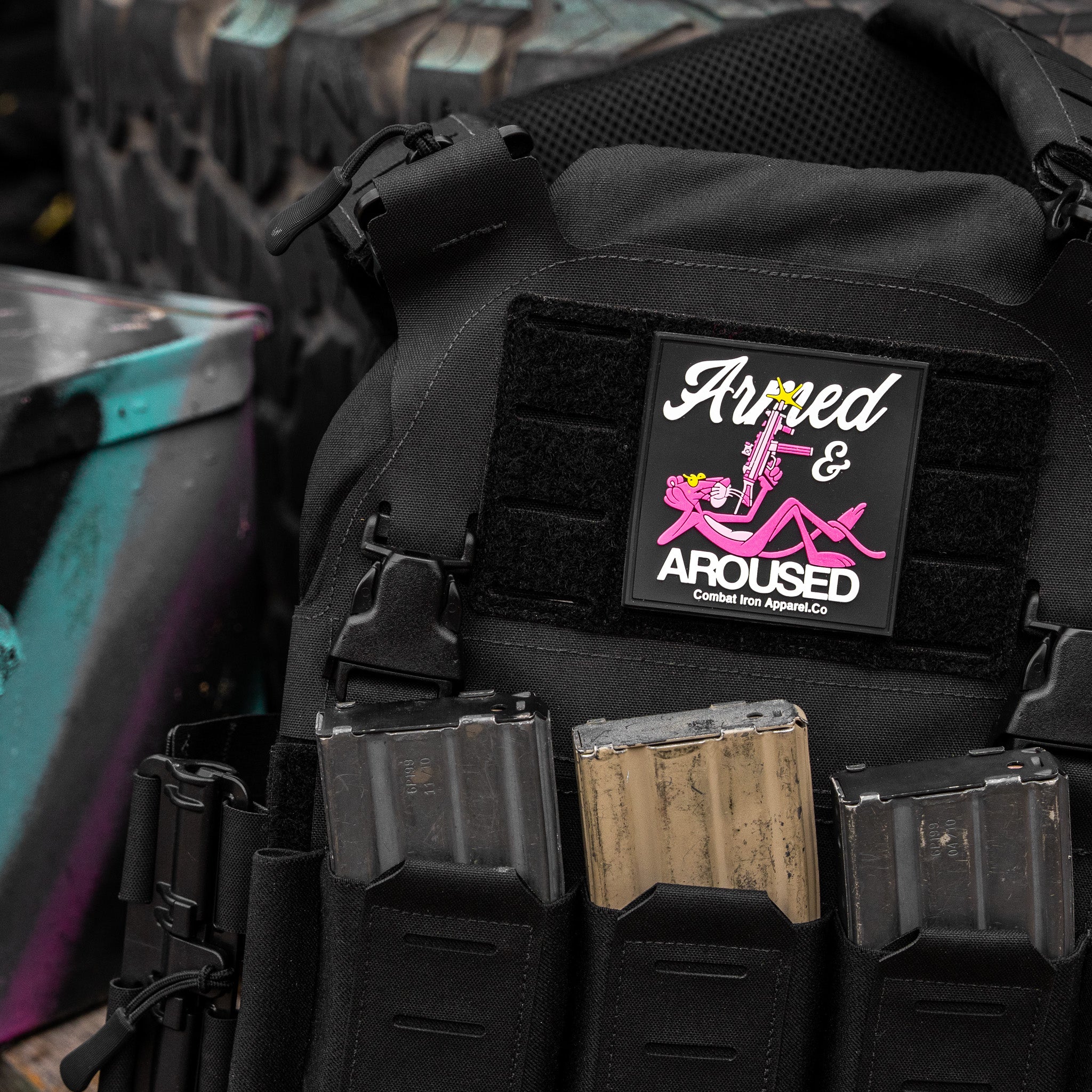 Armed & Aroused PVC Patch - Image 6