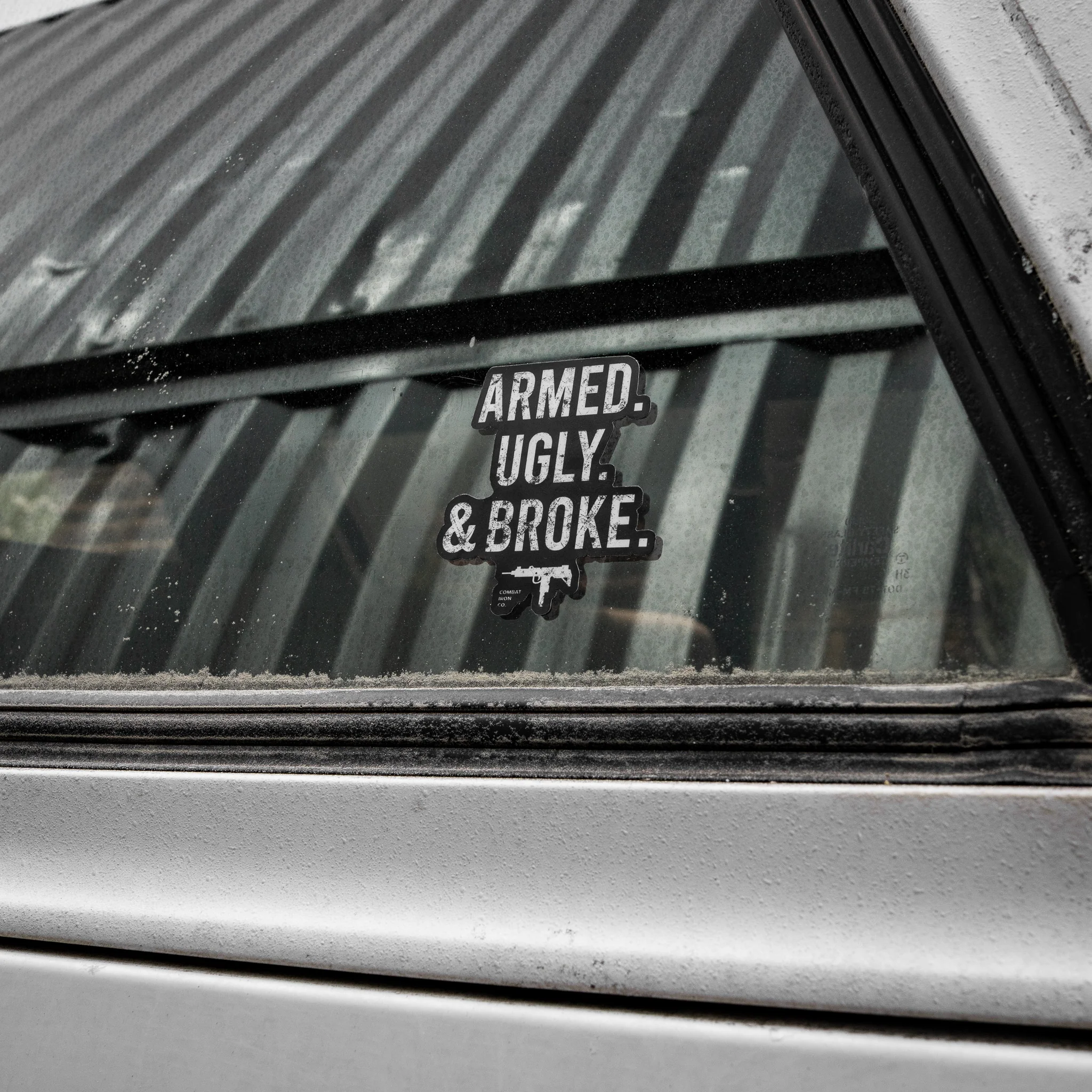 Armed. Ugly. Broke. Decal - Image 3