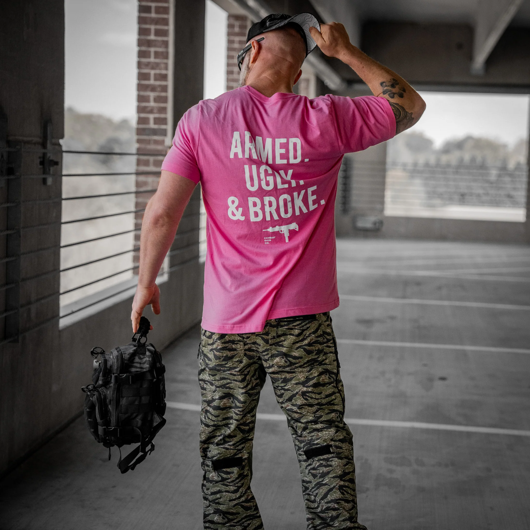 Armed. Ugly. & Broke. Men's T-Shirt - Image 11