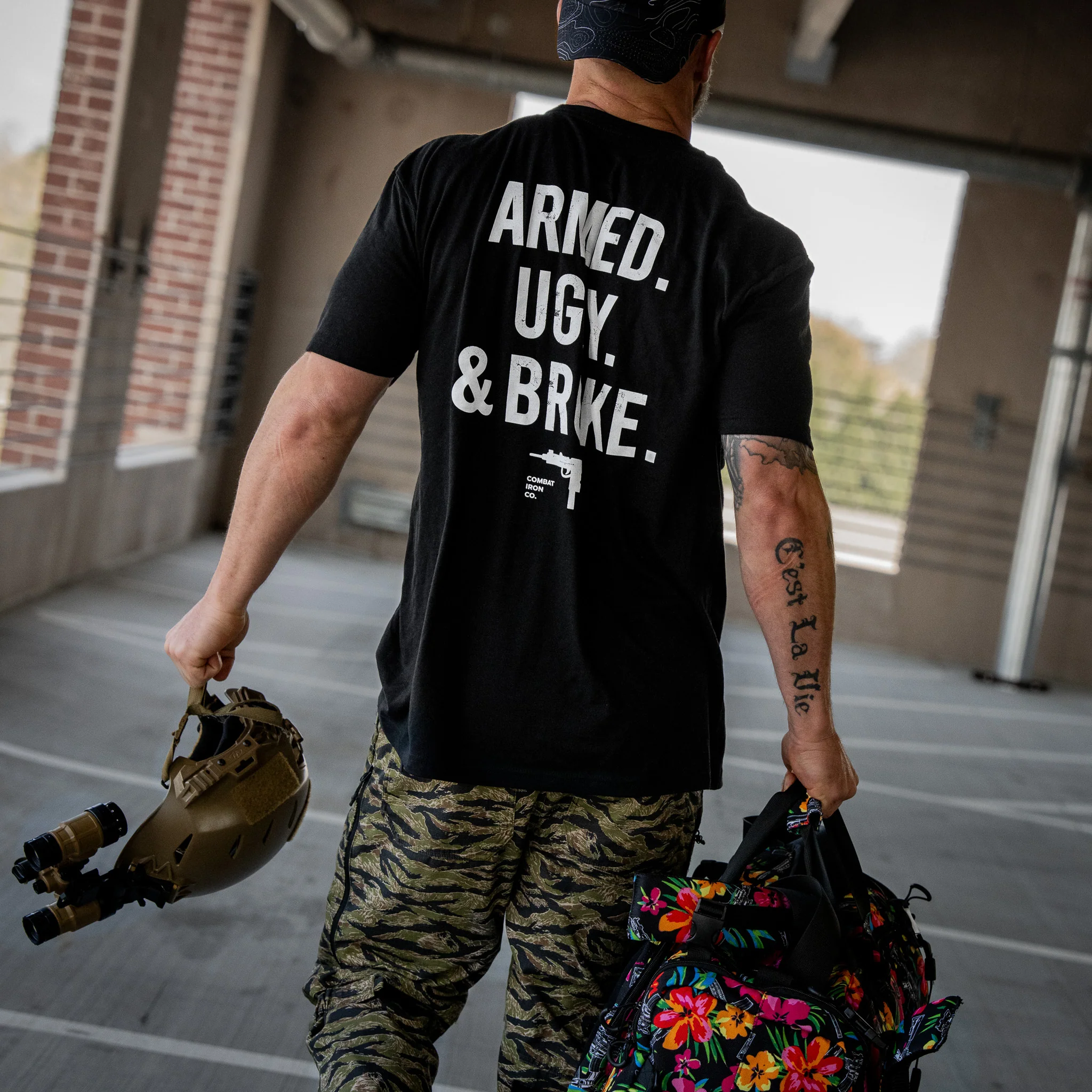 Armed. Ugly. & Broke. Men's T-Shirt - Image 3