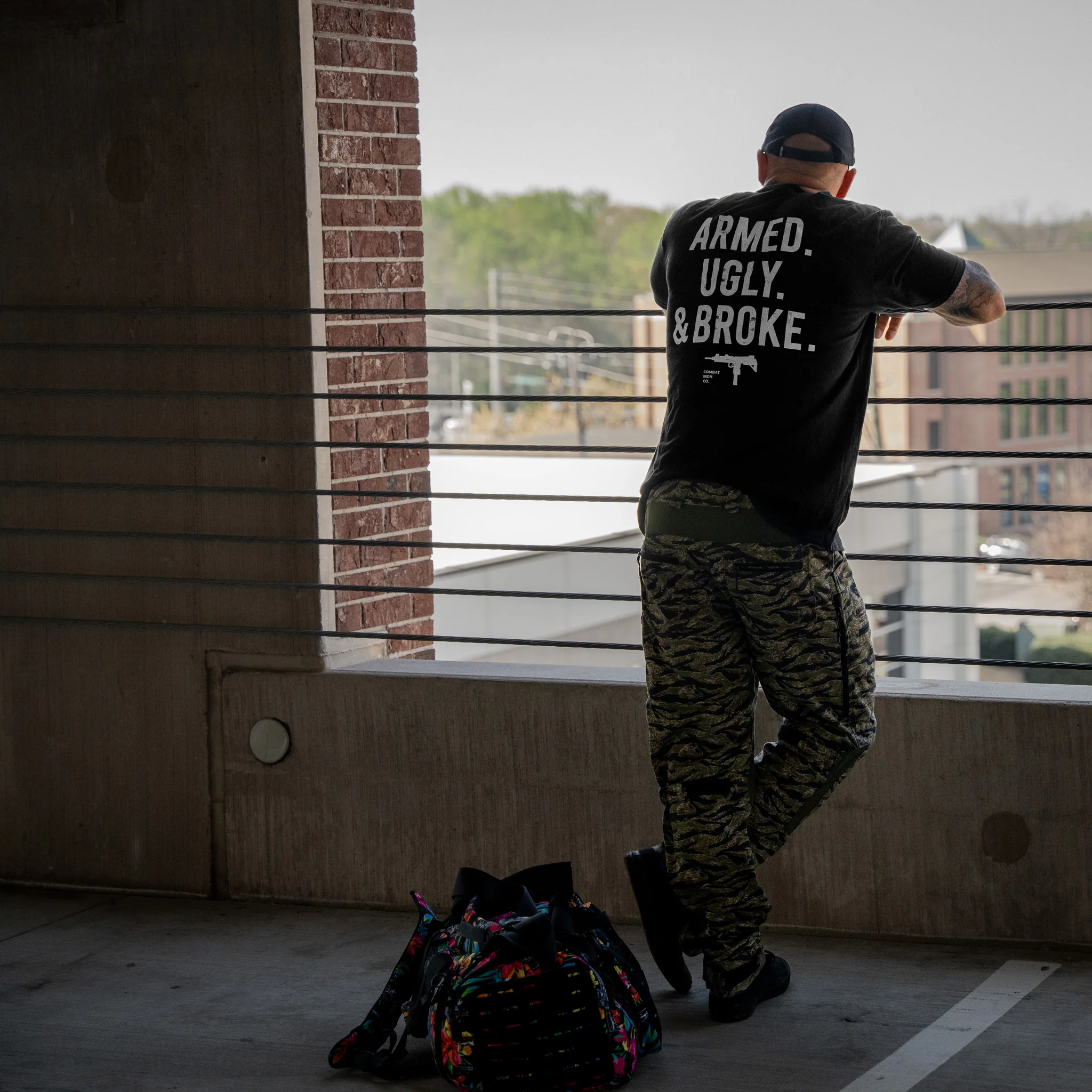 Armed. Ugly. & Broke. Men's T-Shirt - Image 4