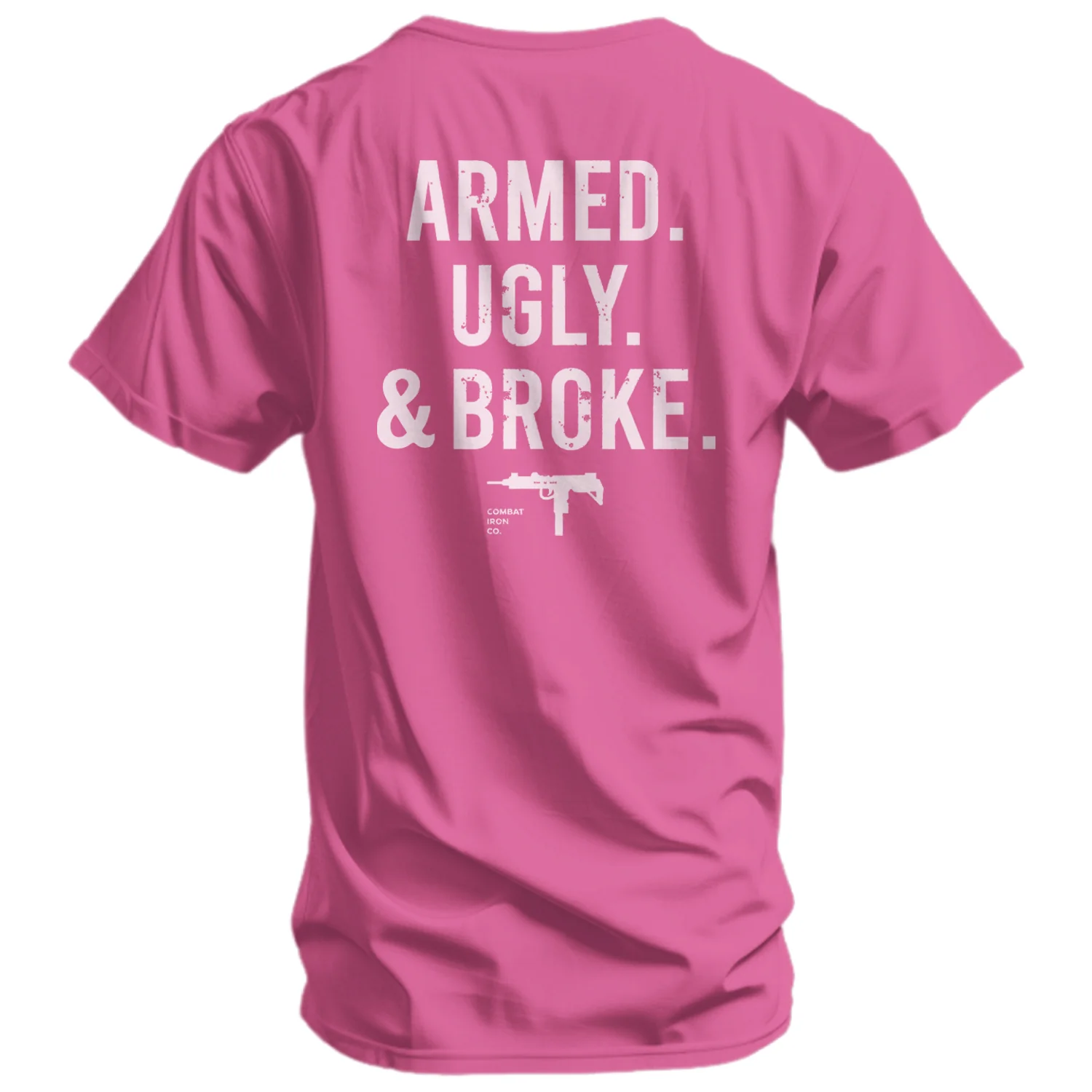 Armed. Ugly. & Broke. Men's T-Shirt - Image 8